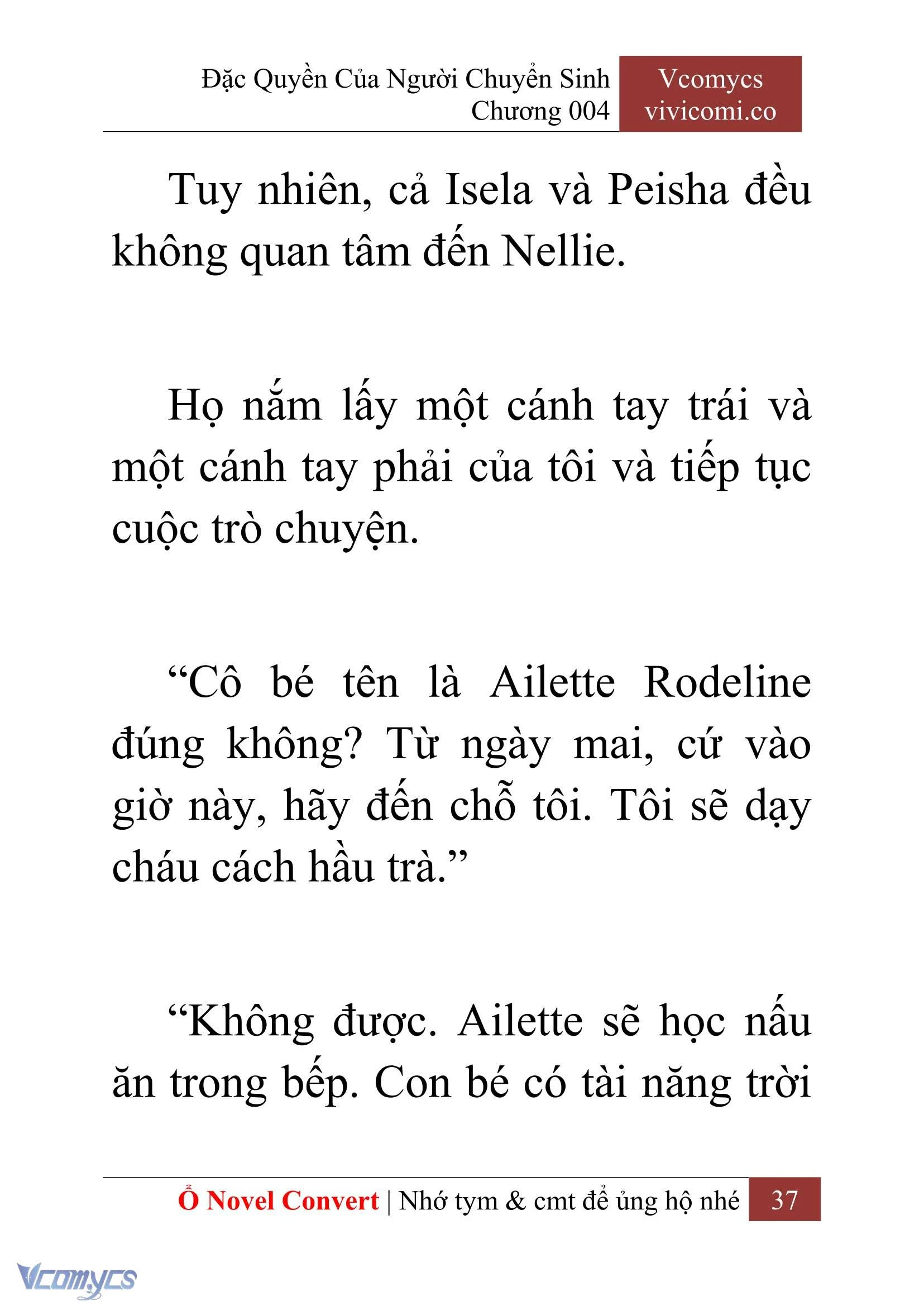 [Novel] Đặc Quyền Của Người Chuyển Sinh Chapter  4 - 39