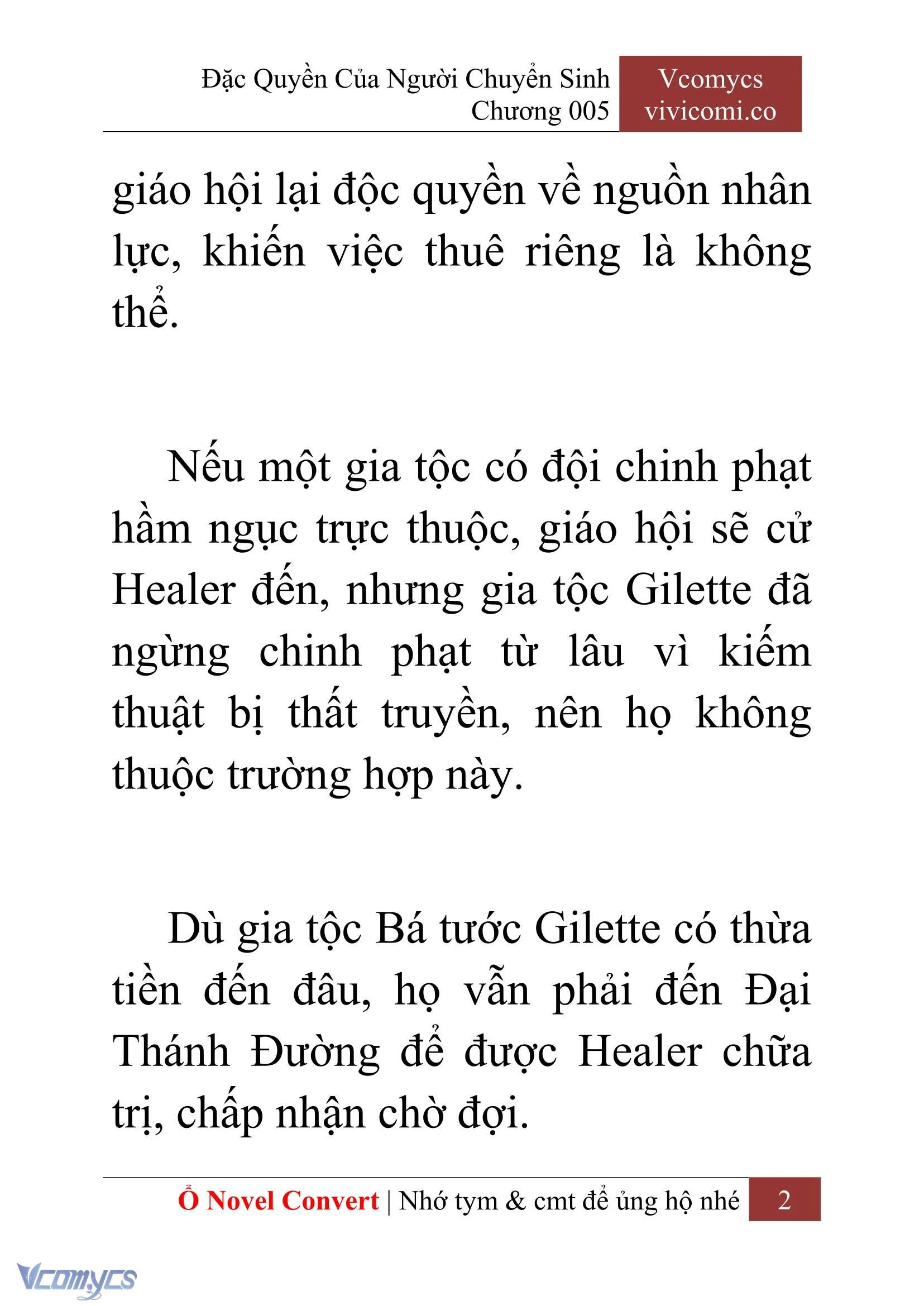 [Novel] Đặc Quyền Của Người Chuyển Sinh Chapter  5 - 4