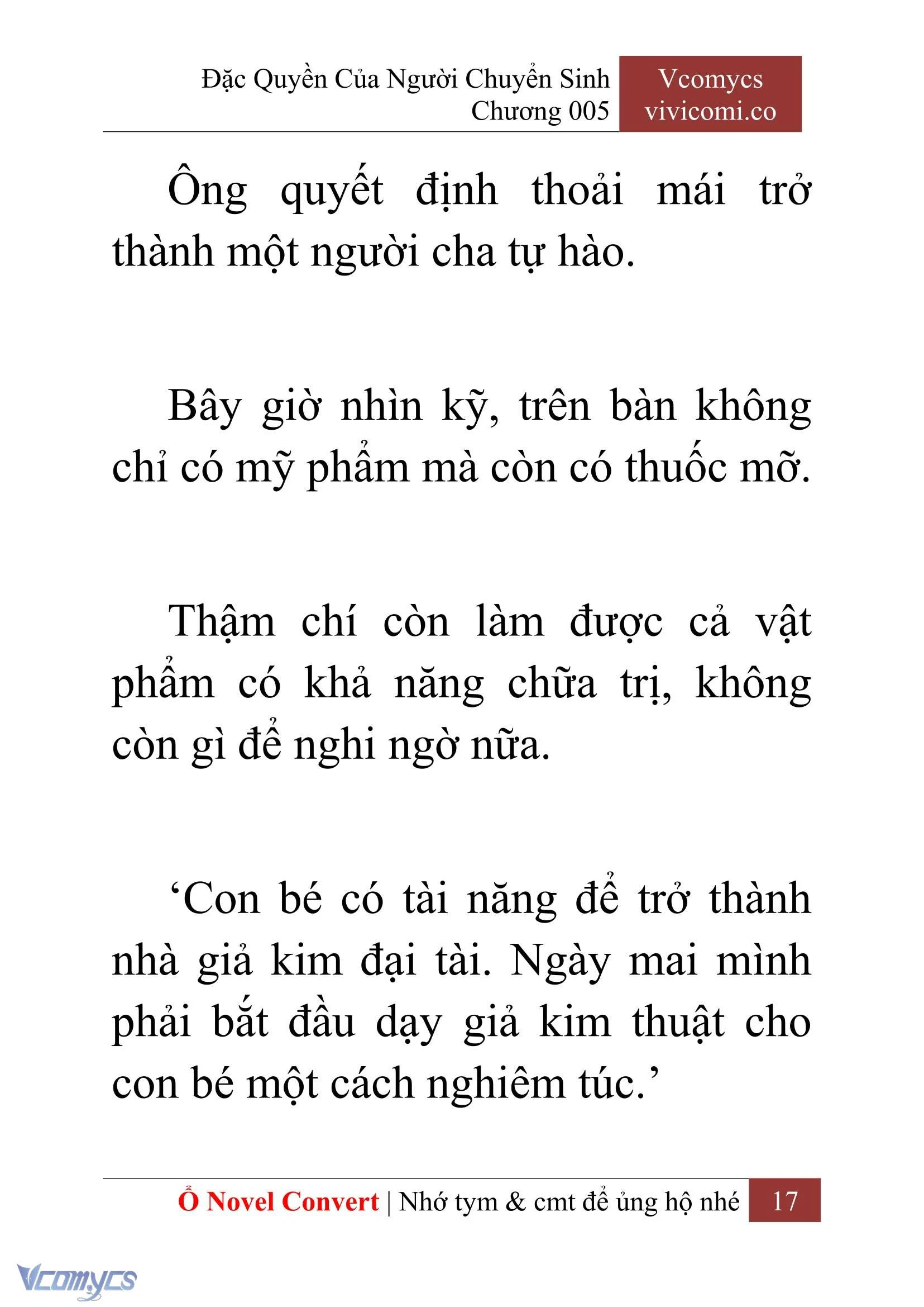 [Novel] Đặc Quyền Của Người Chuyển Sinh Chapter  5 - 19