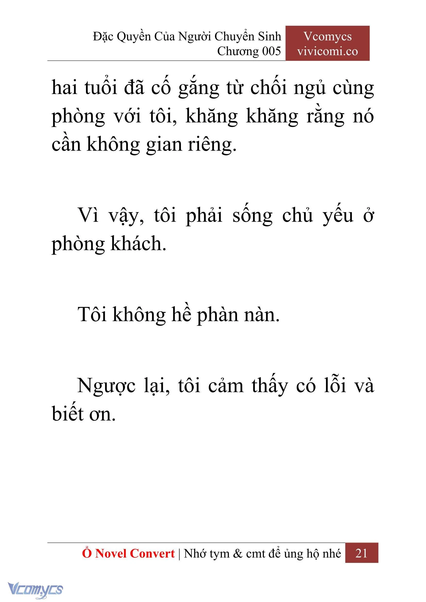 [Novel] Đặc Quyền Của Người Chuyển Sinh Chapter  5 - 23