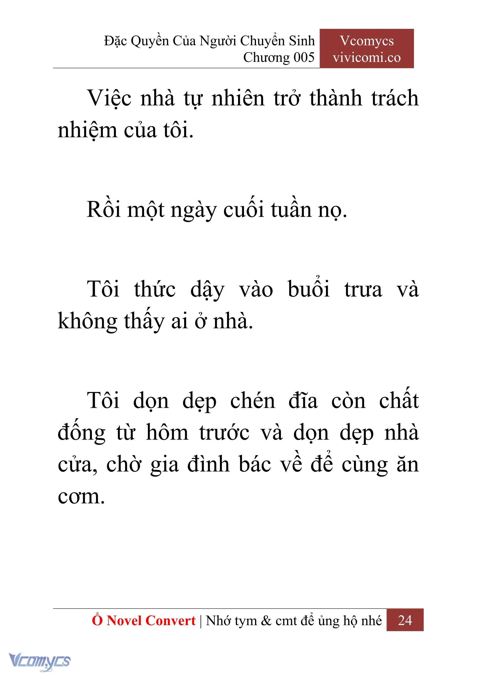 [Novel] Đặc Quyền Của Người Chuyển Sinh Chapter  5 - 26