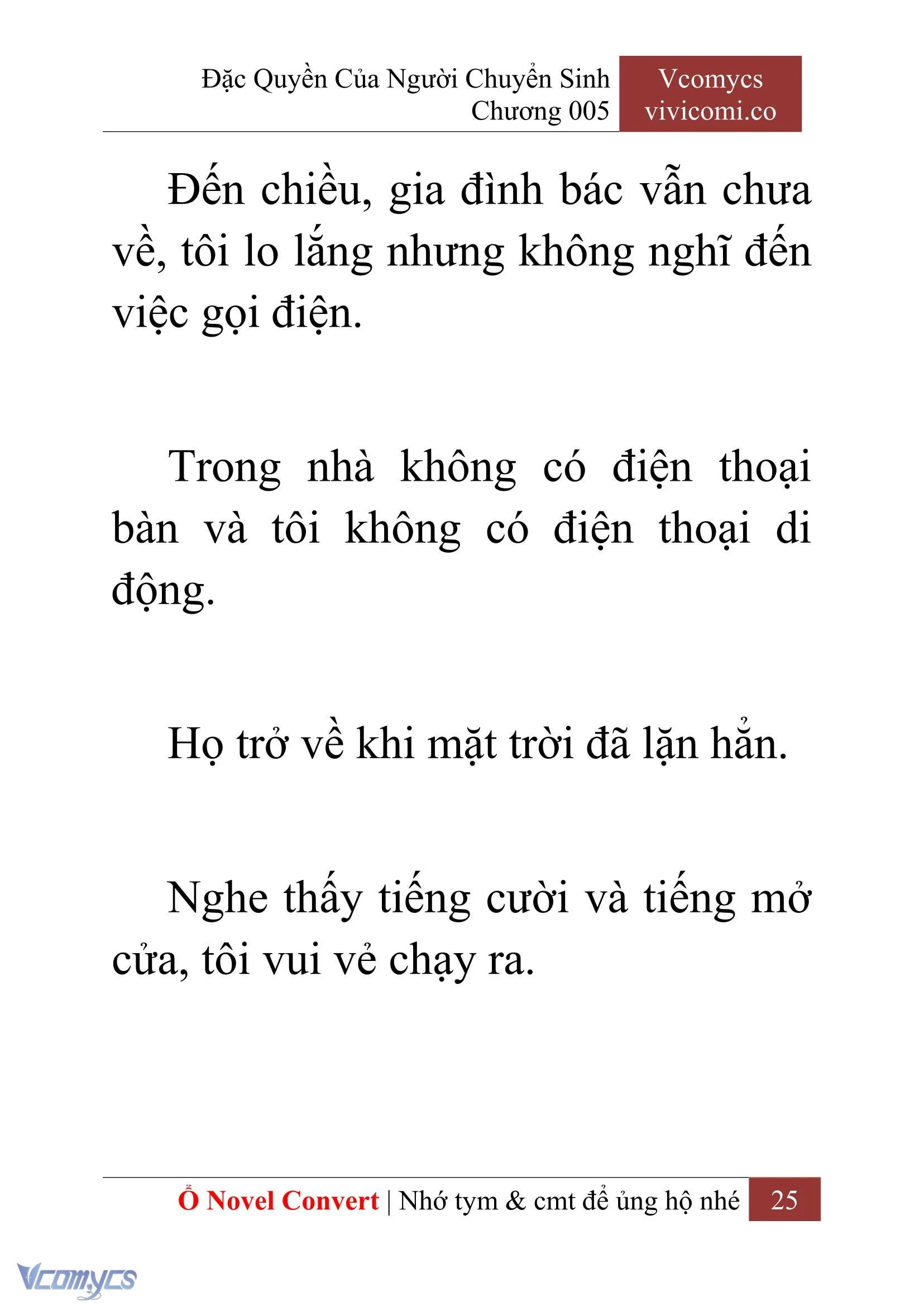 [Novel] Đặc Quyền Của Người Chuyển Sinh Chapter  5 - 27