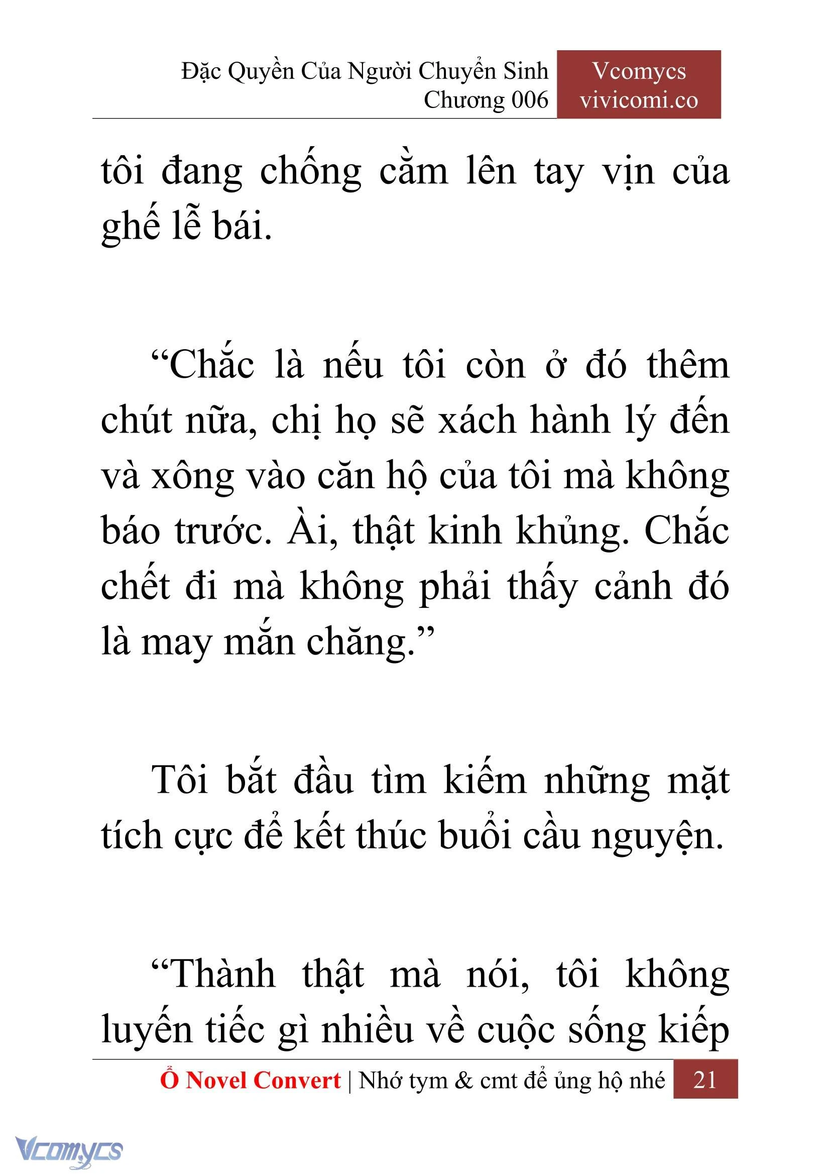 [Novel] Đặc Quyền Của Người Chuyển Sinh Chapter  6 - 23