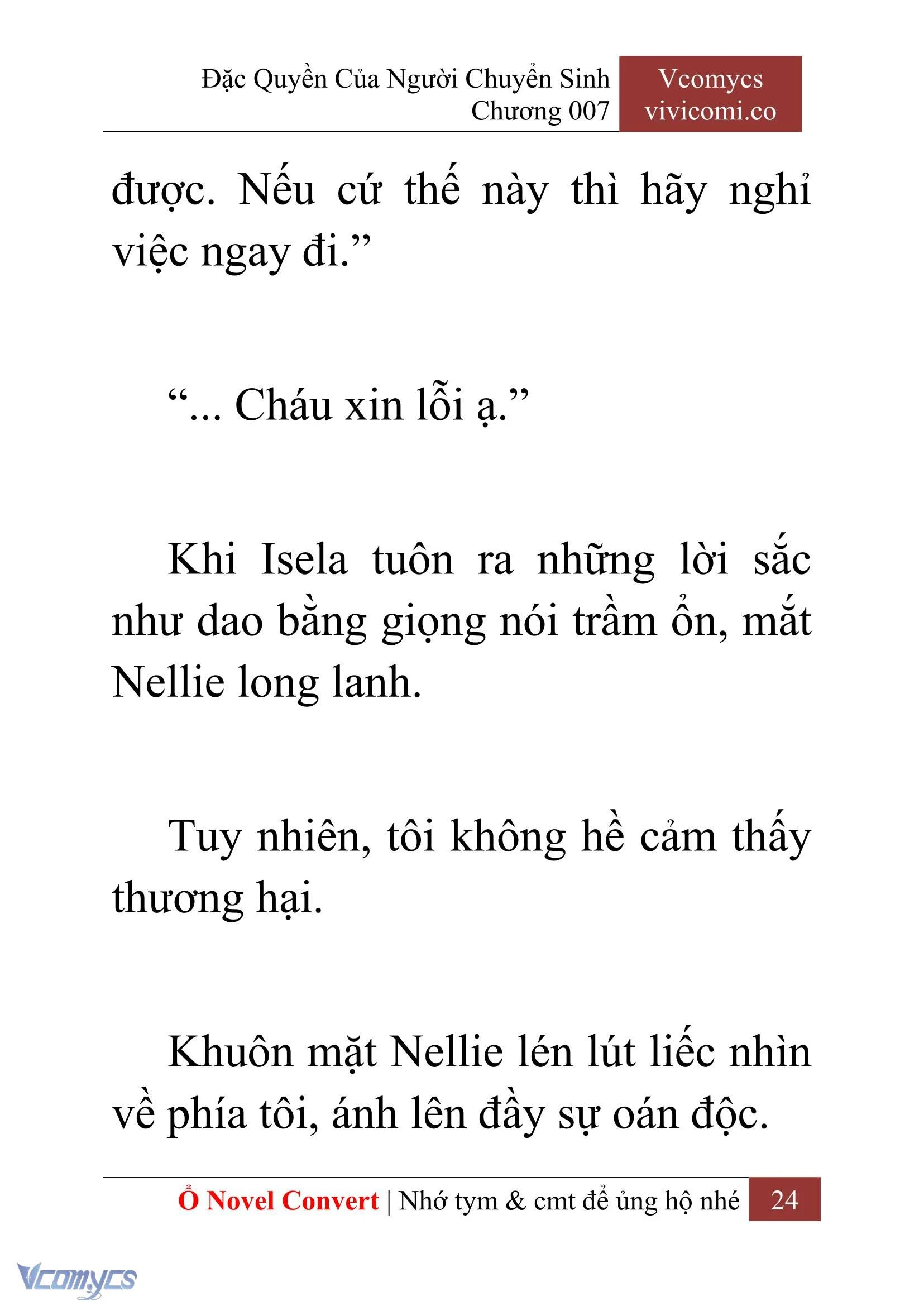 [Novel] Đặc Quyền Của Người Chuyển Sinh Chapter  7 - 26