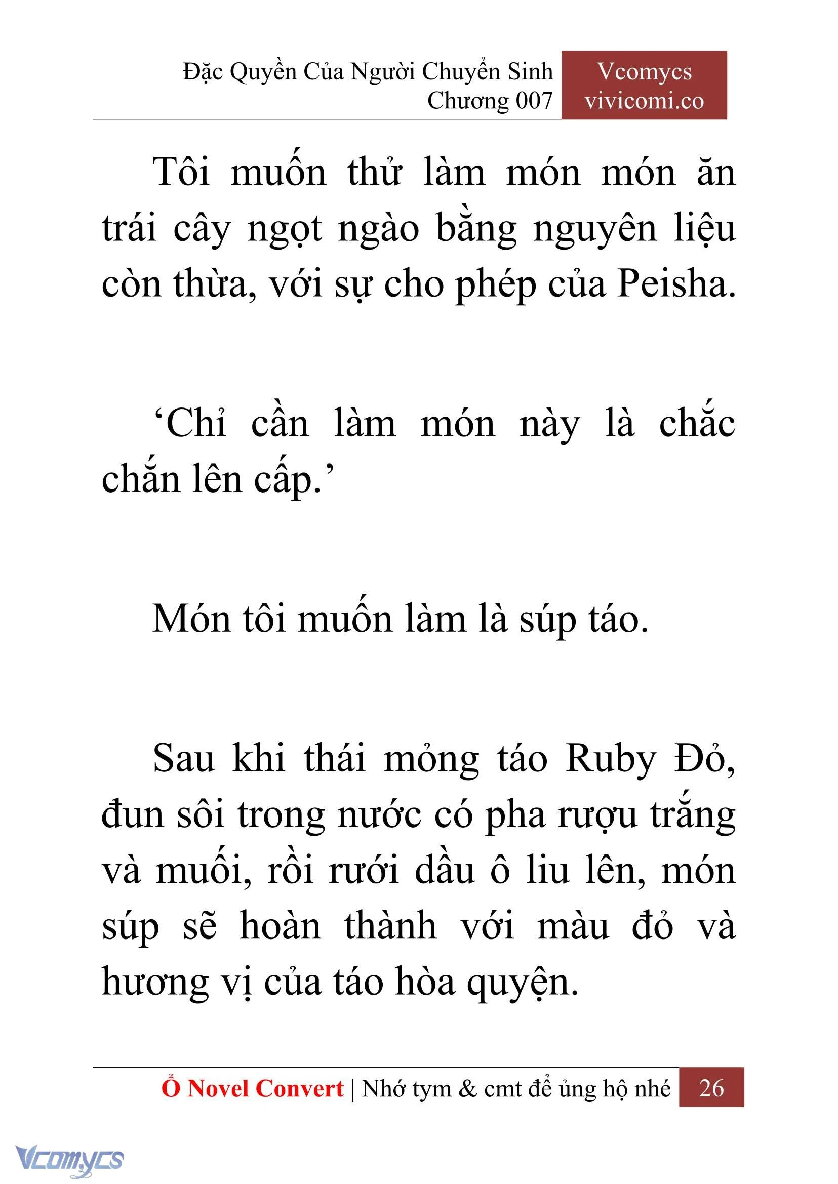 [Novel] Đặc Quyền Của Người Chuyển Sinh Chapter  7 - 28