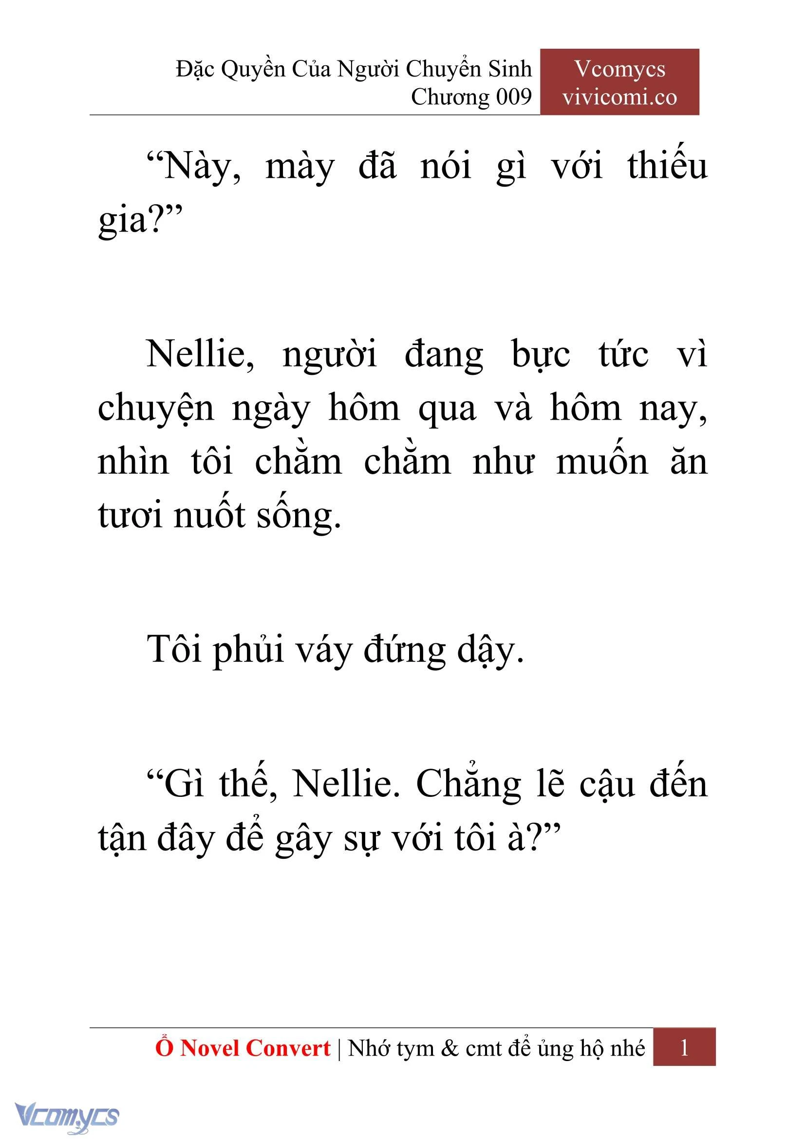 [Novel] Đặc Quyền Của Người Chuyển Sinh Chapter  9 - 3