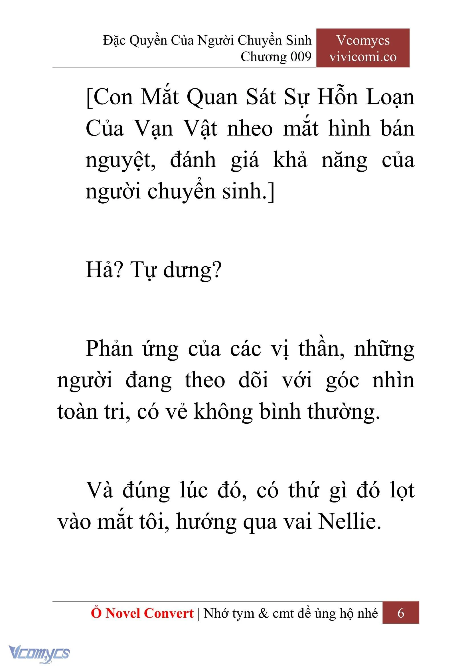 [Novel] Đặc Quyền Của Người Chuyển Sinh Chapter  9 - 8