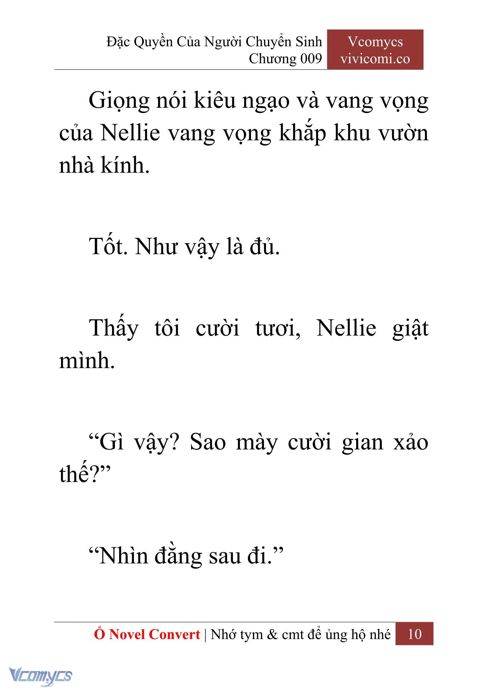 [Novel] Đặc Quyền Của Người Chuyển Sinh Chapter  9 - 12