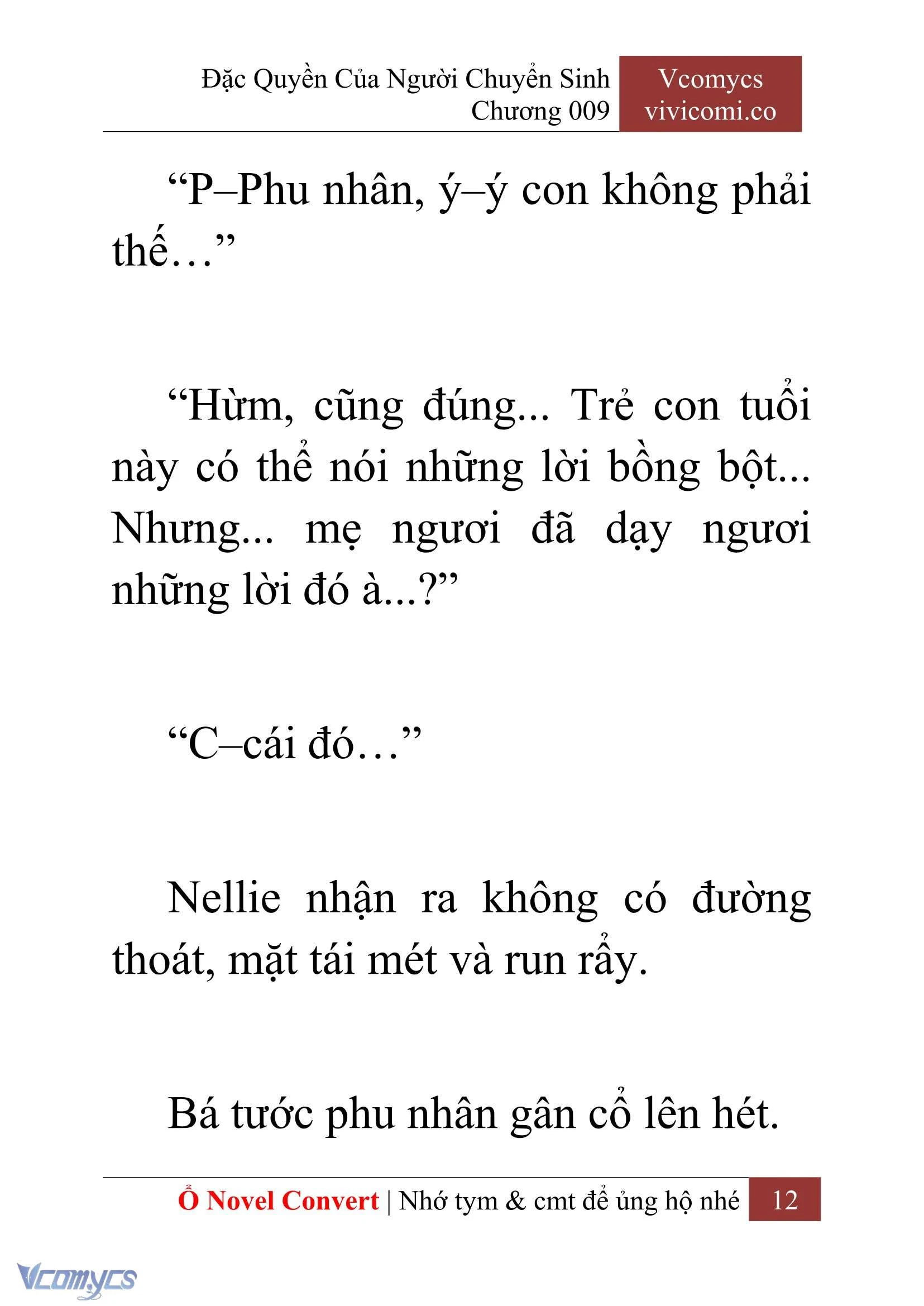 [Novel] Đặc Quyền Của Người Chuyển Sinh Chapter  9 - 14