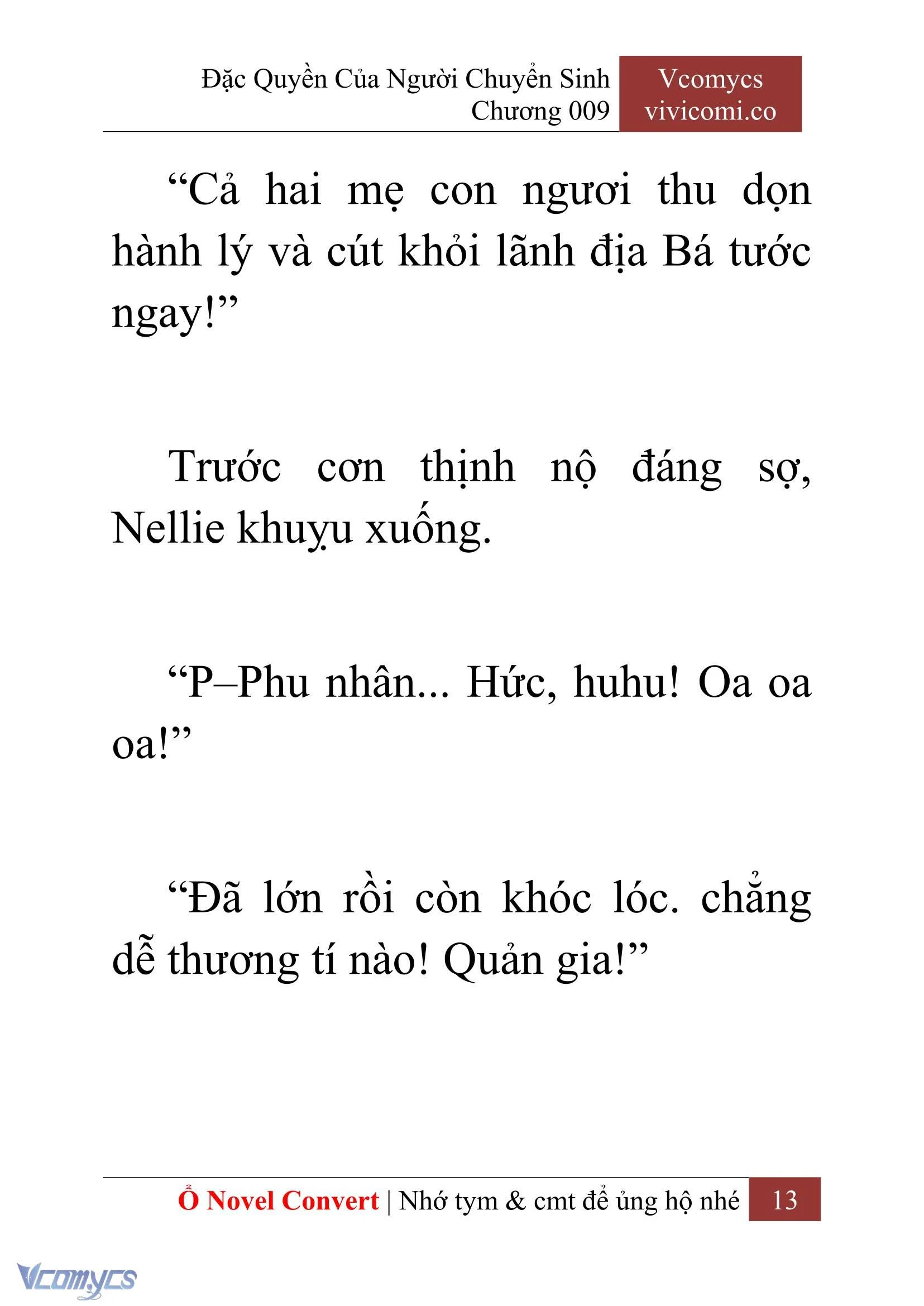 [Novel] Đặc Quyền Của Người Chuyển Sinh Chapter  9 - 15