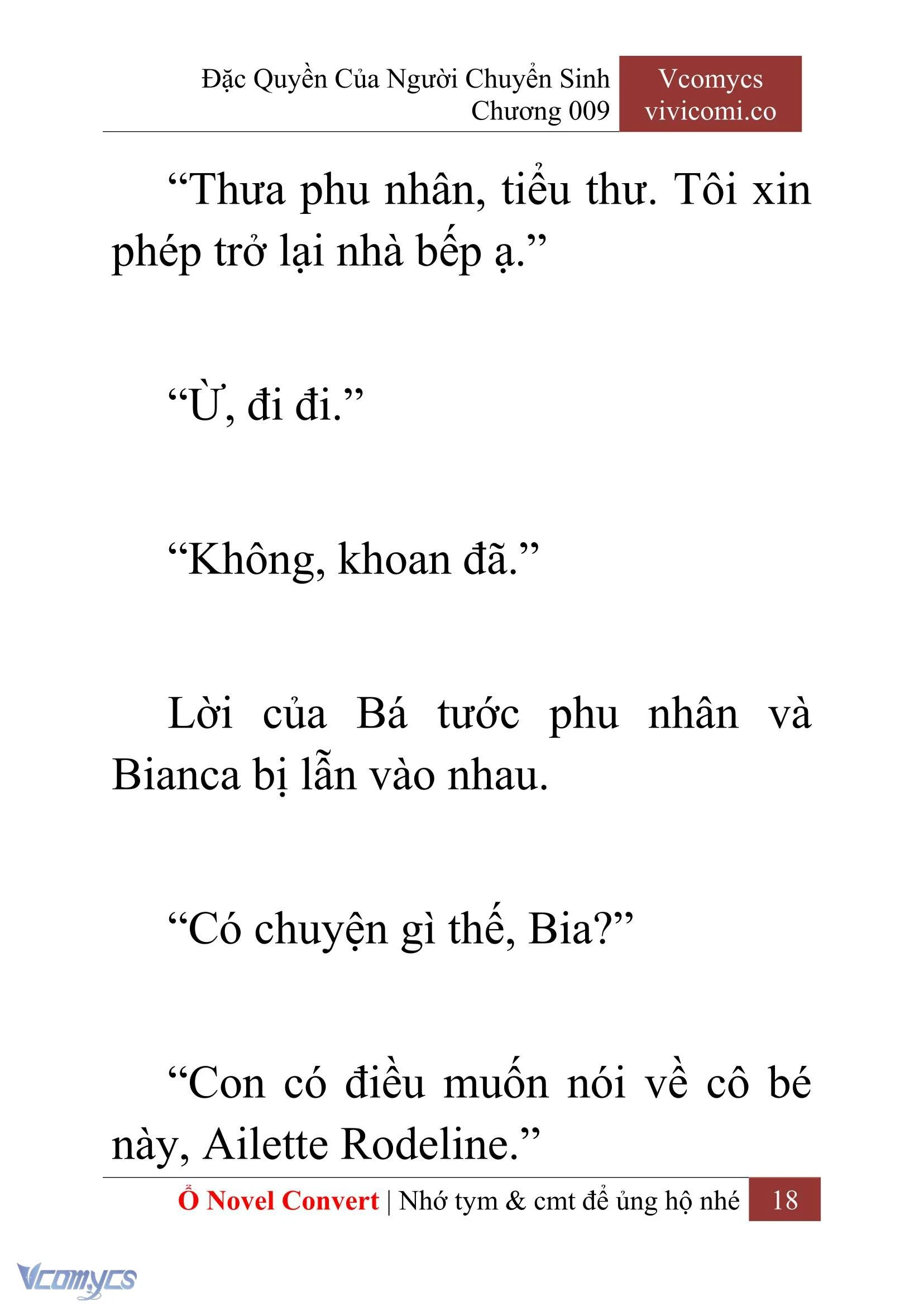 [Novel] Đặc Quyền Của Người Chuyển Sinh Chapter  9 - 20
