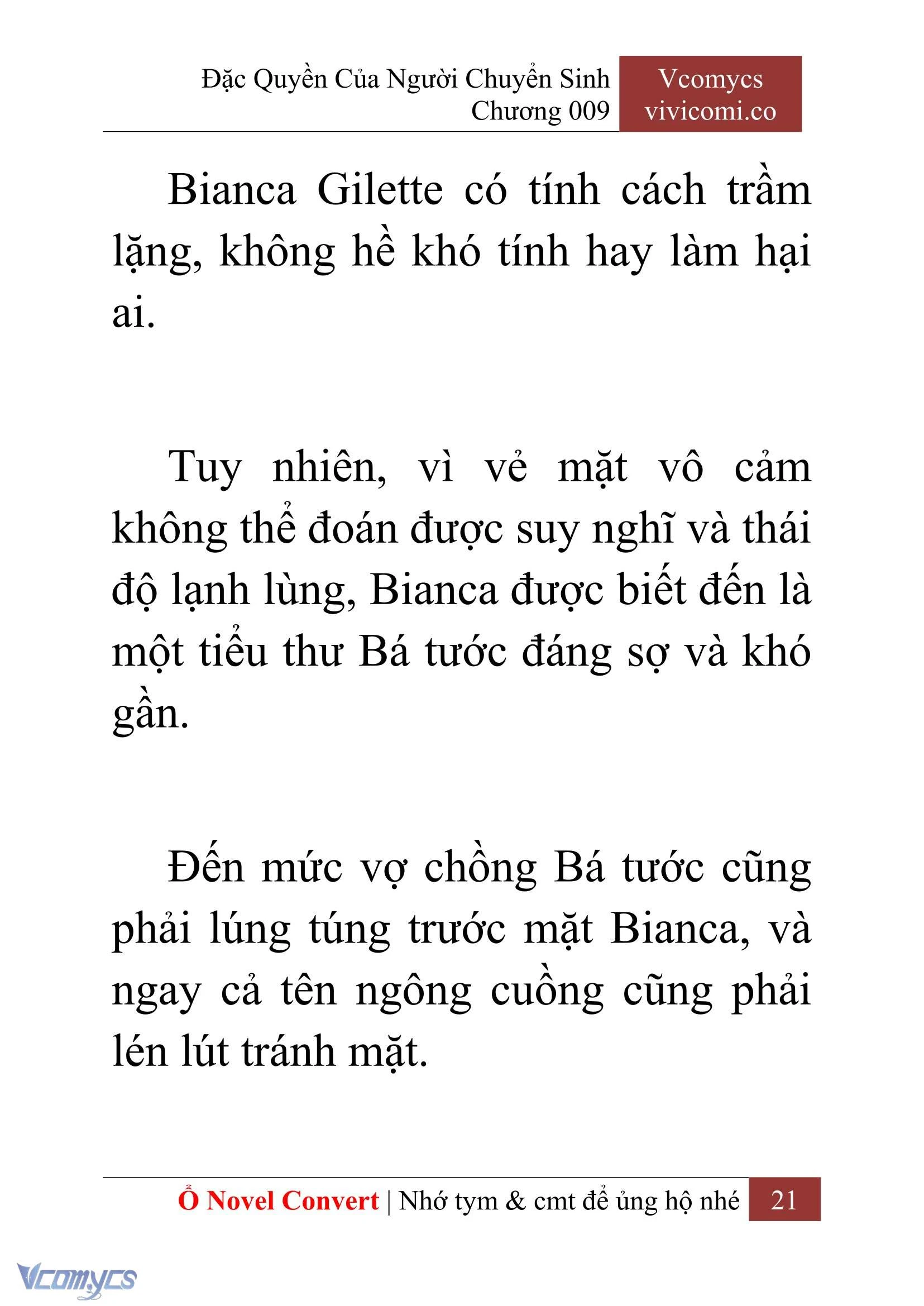 [Novel] Đặc Quyền Của Người Chuyển Sinh Chapter  9 - 23