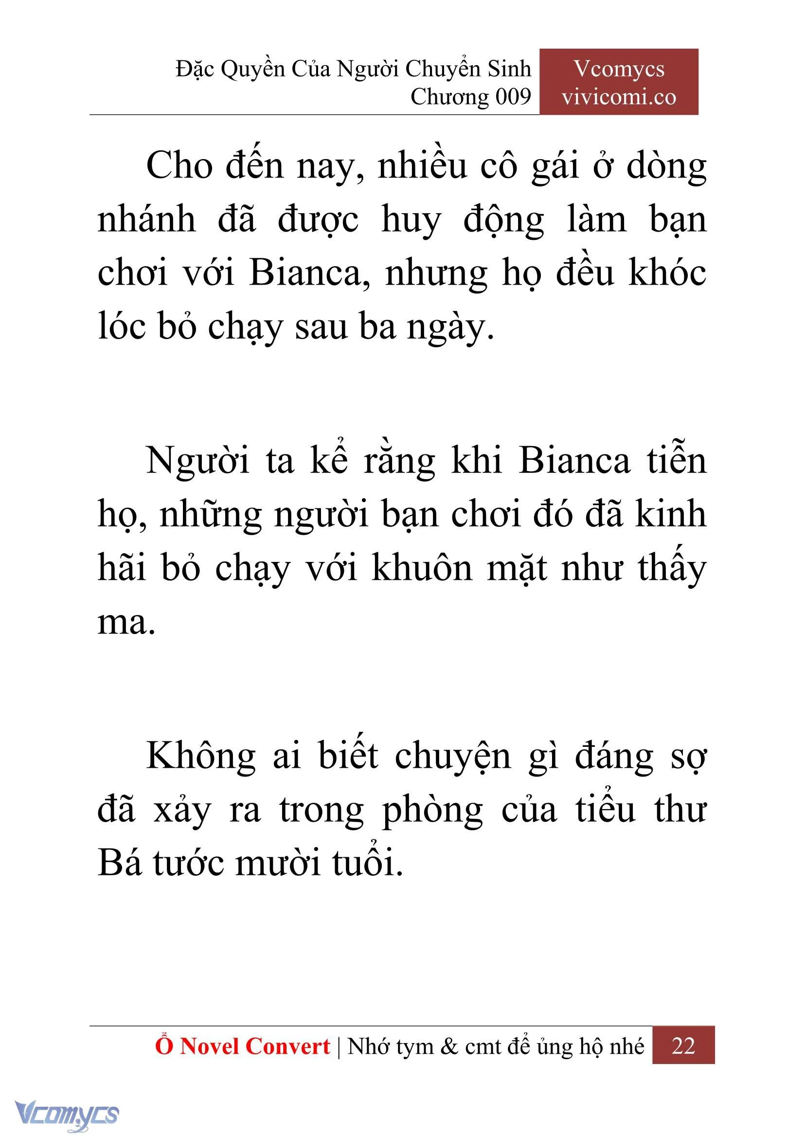 [Novel] Đặc Quyền Của Người Chuyển Sinh Chapter  9 - 24