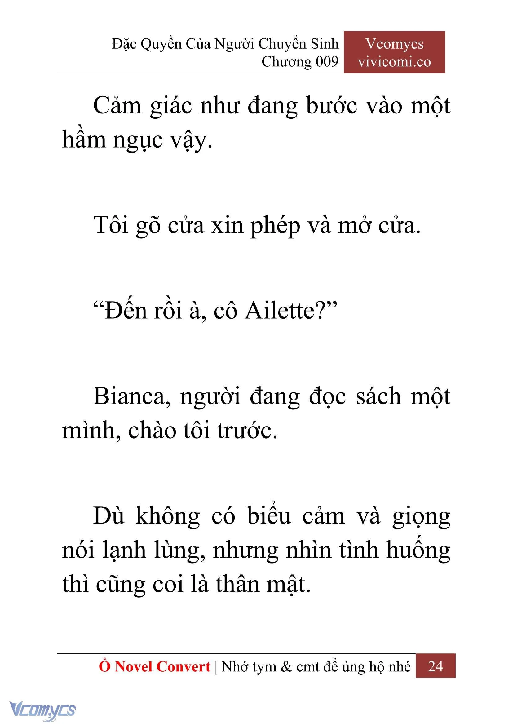 [Novel] Đặc Quyền Của Người Chuyển Sinh Chapter  9 - 26