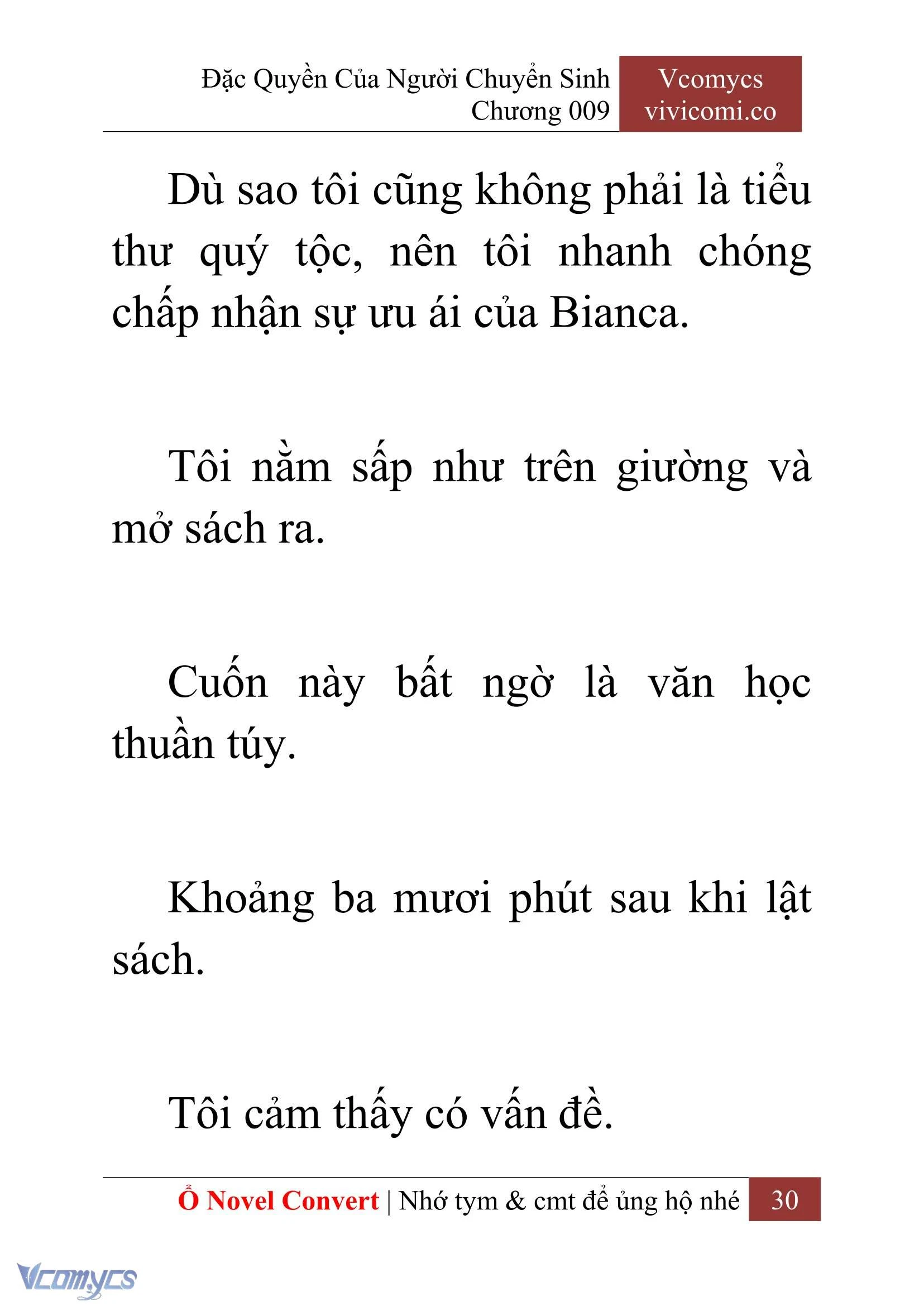 [Novel] Đặc Quyền Của Người Chuyển Sinh Chapter  9 - 32