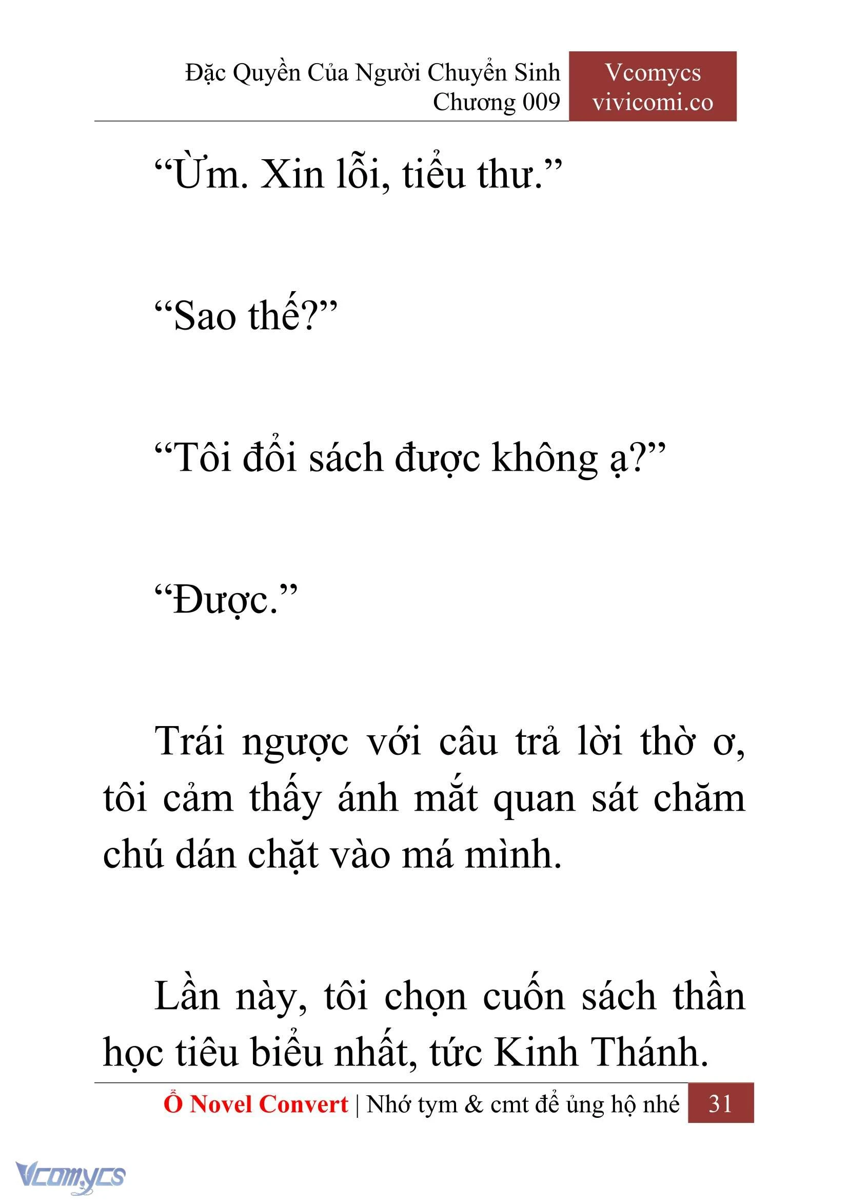 [Novel] Đặc Quyền Của Người Chuyển Sinh Chapter  9 - 33