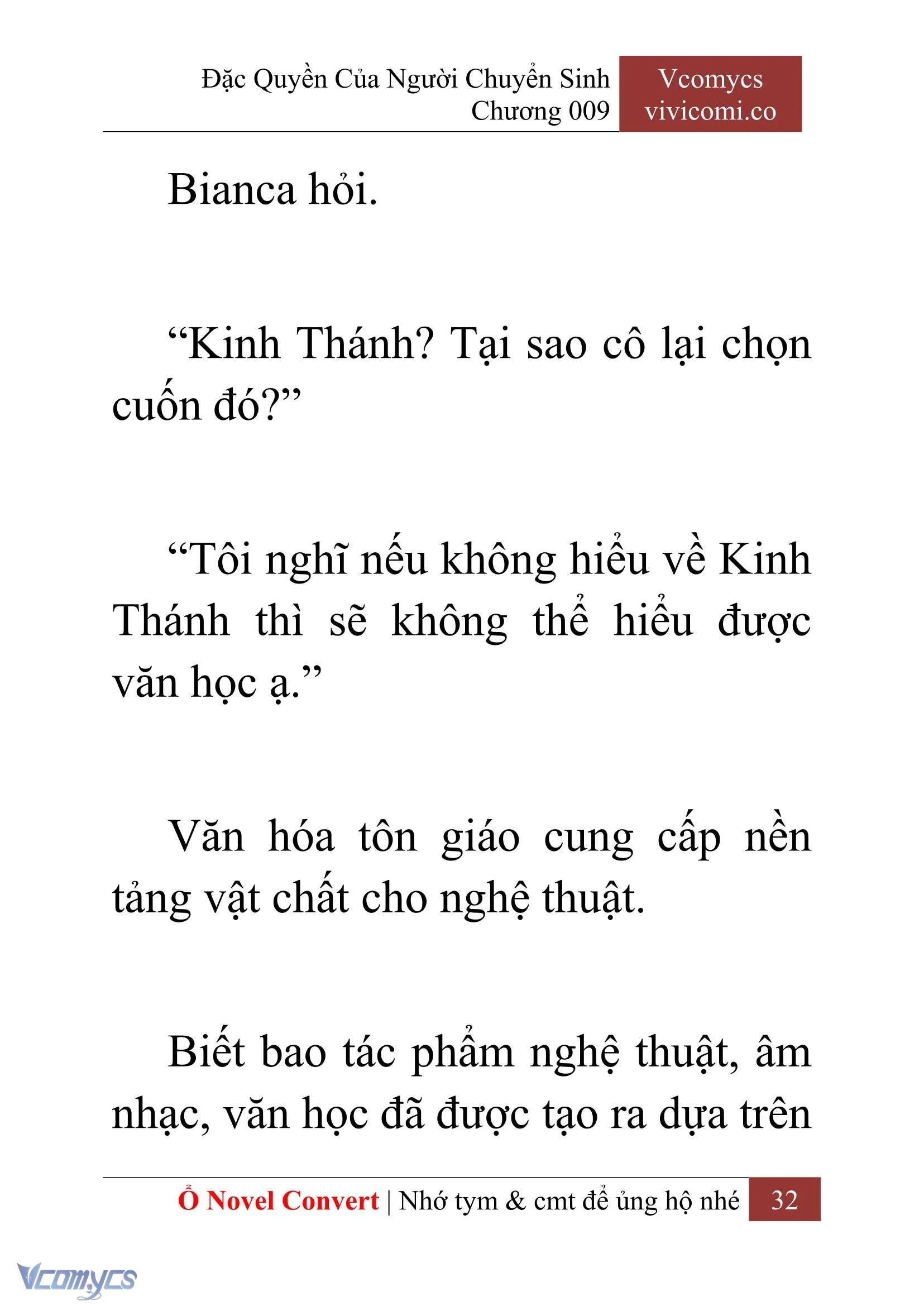 [Novel] Đặc Quyền Của Người Chuyển Sinh Chapter  9 - 34