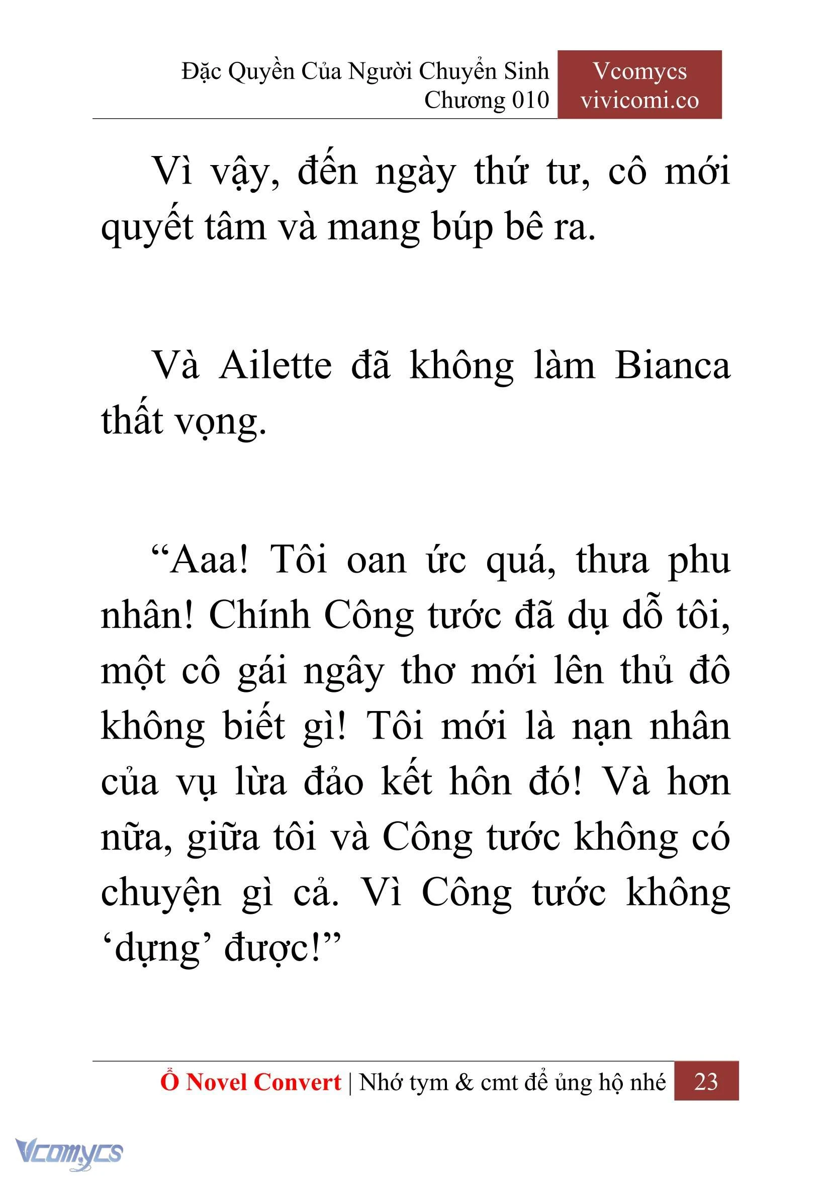 [Novel] Đặc Quyền Của Người Chuyển Sinh Chapter  10 - 25