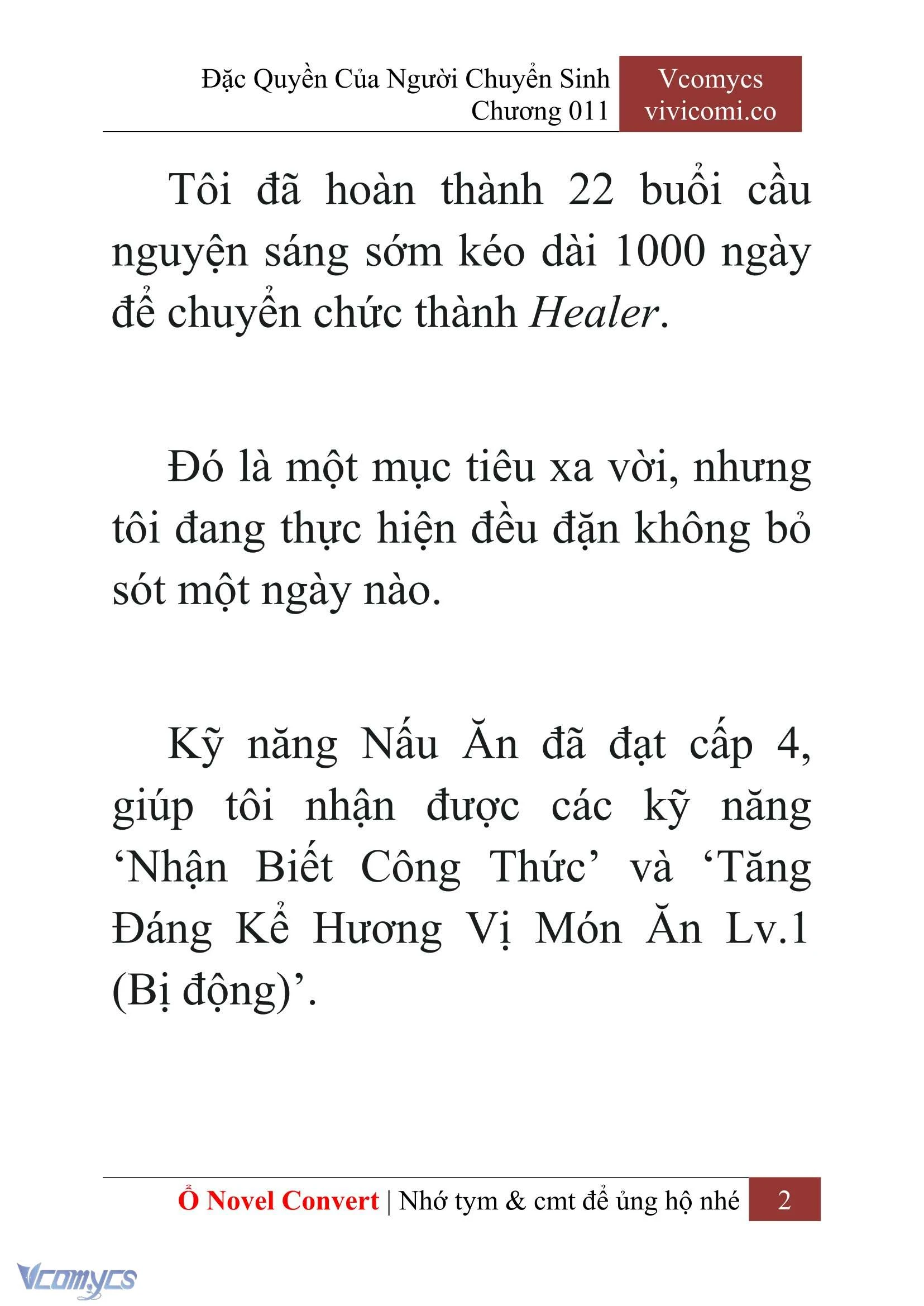 [Novel] Đặc Quyền Của Người Chuyển Sinh Chapter  11 - 4