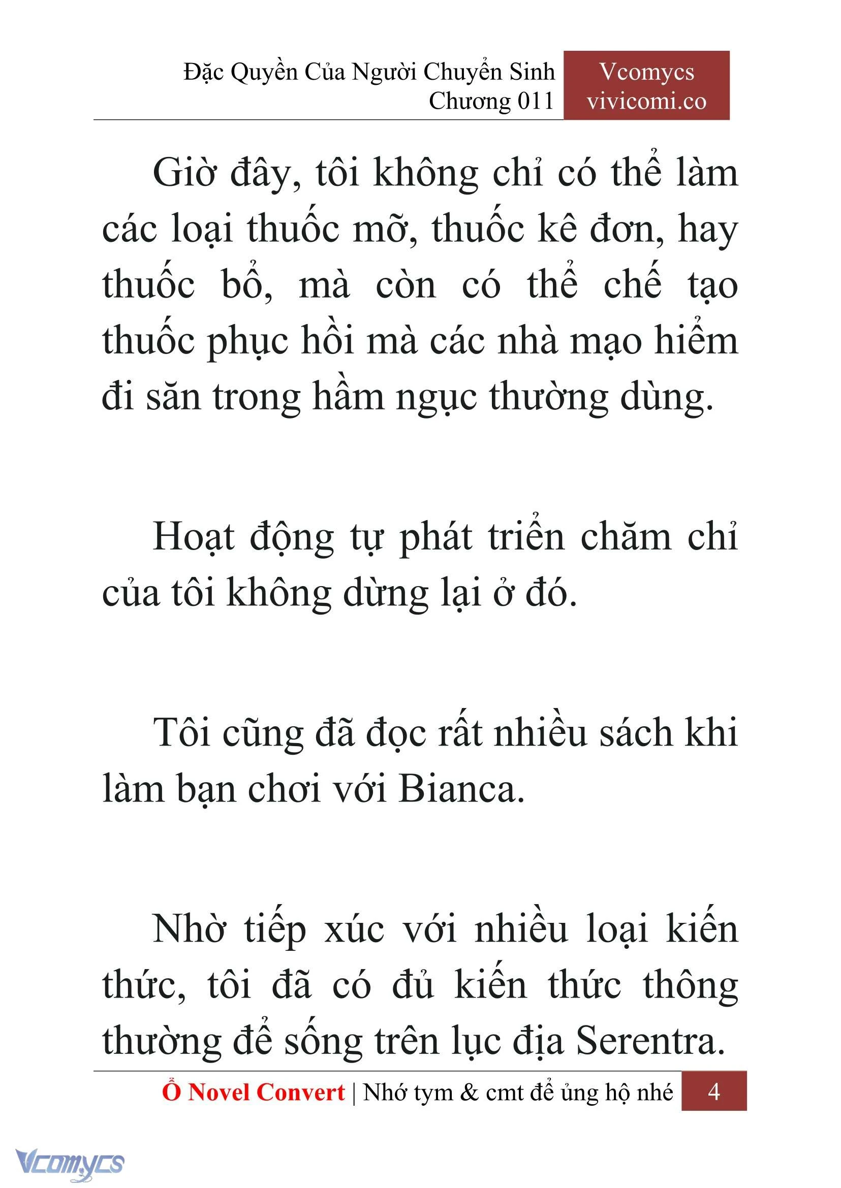 [Novel] Đặc Quyền Của Người Chuyển Sinh Chapter  11 - 6