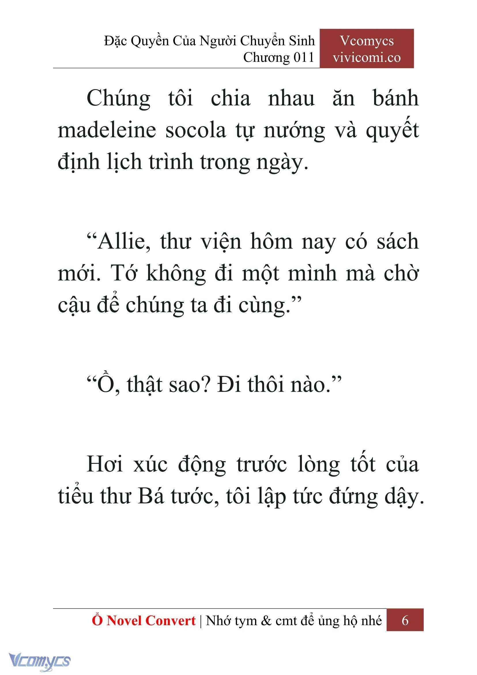 [Novel] Đặc Quyền Của Người Chuyển Sinh Chapter  11 - 8