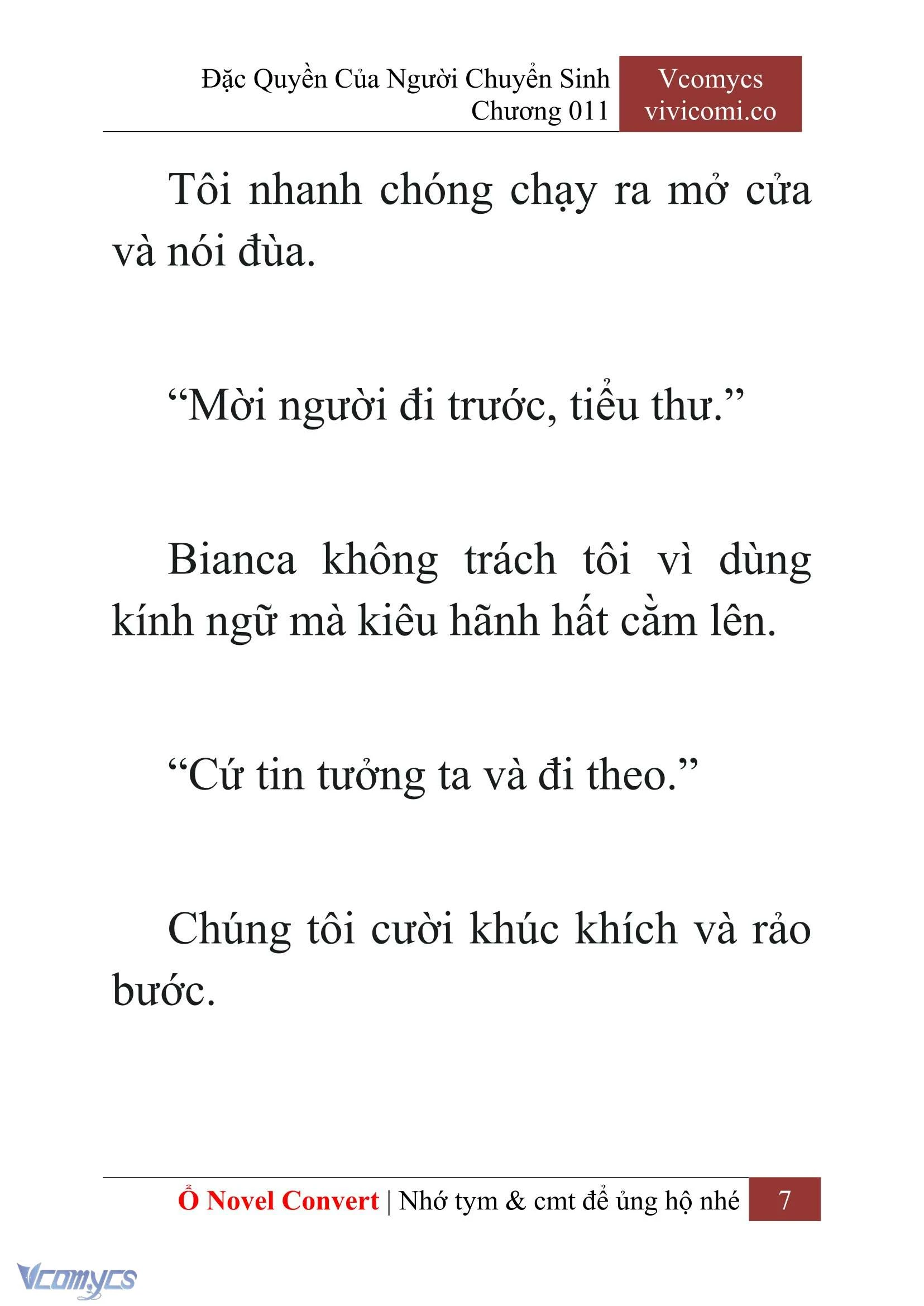 [Novel] Đặc Quyền Của Người Chuyển Sinh Chapter  11 - 9