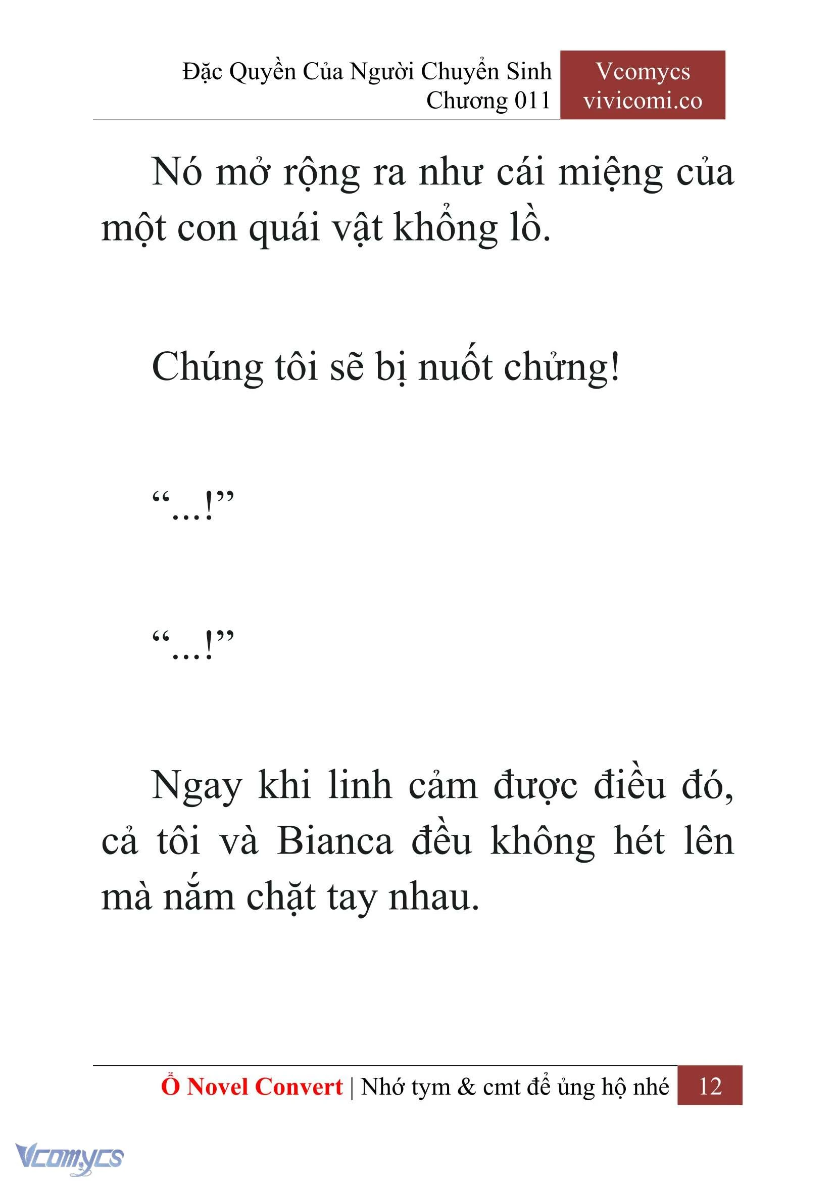 [Novel] Đặc Quyền Của Người Chuyển Sinh Chapter  11 - 14