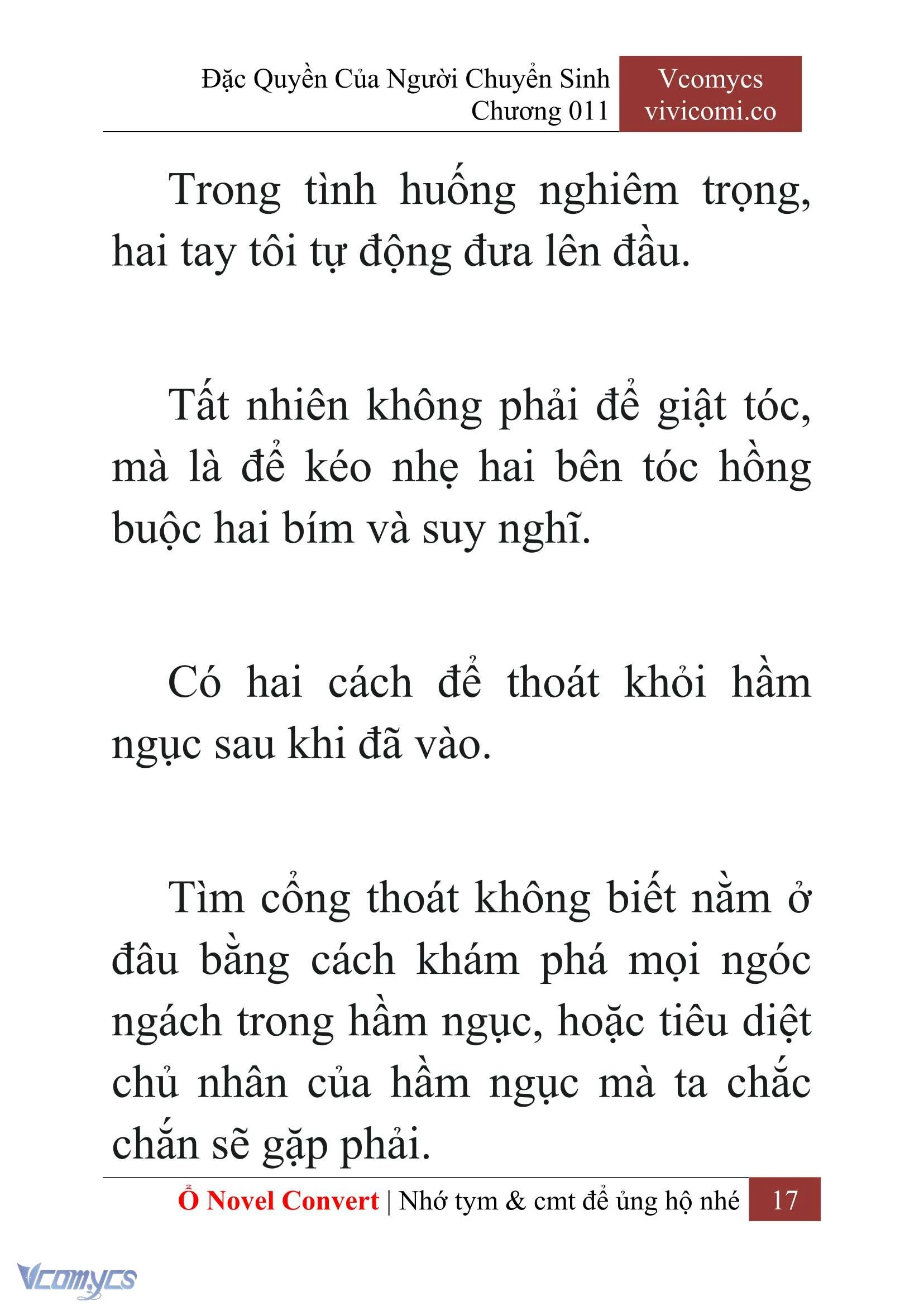 [Novel] Đặc Quyền Của Người Chuyển Sinh Chapter  11 - 19