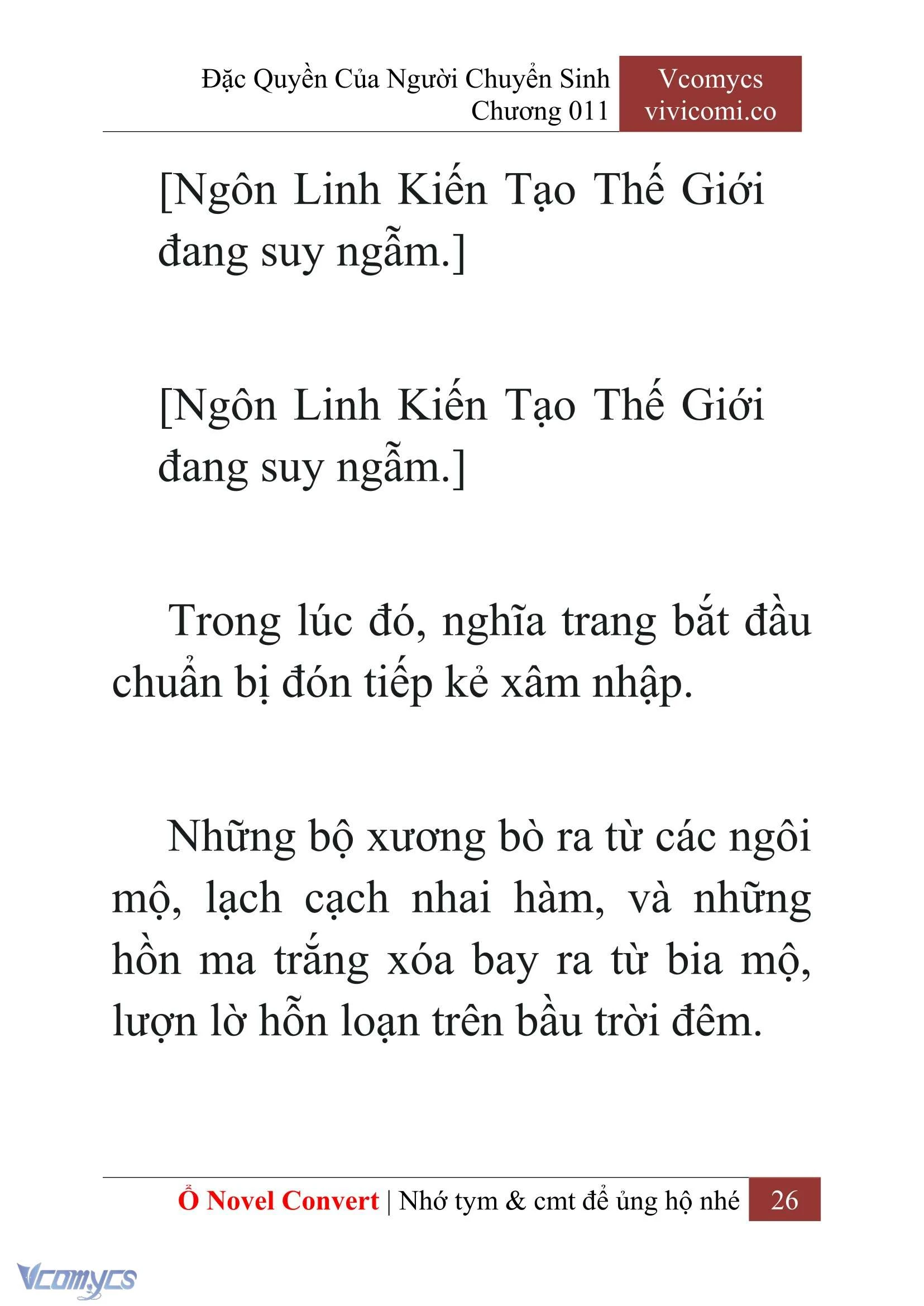 [Novel] Đặc Quyền Của Người Chuyển Sinh Chapter  11 - 28