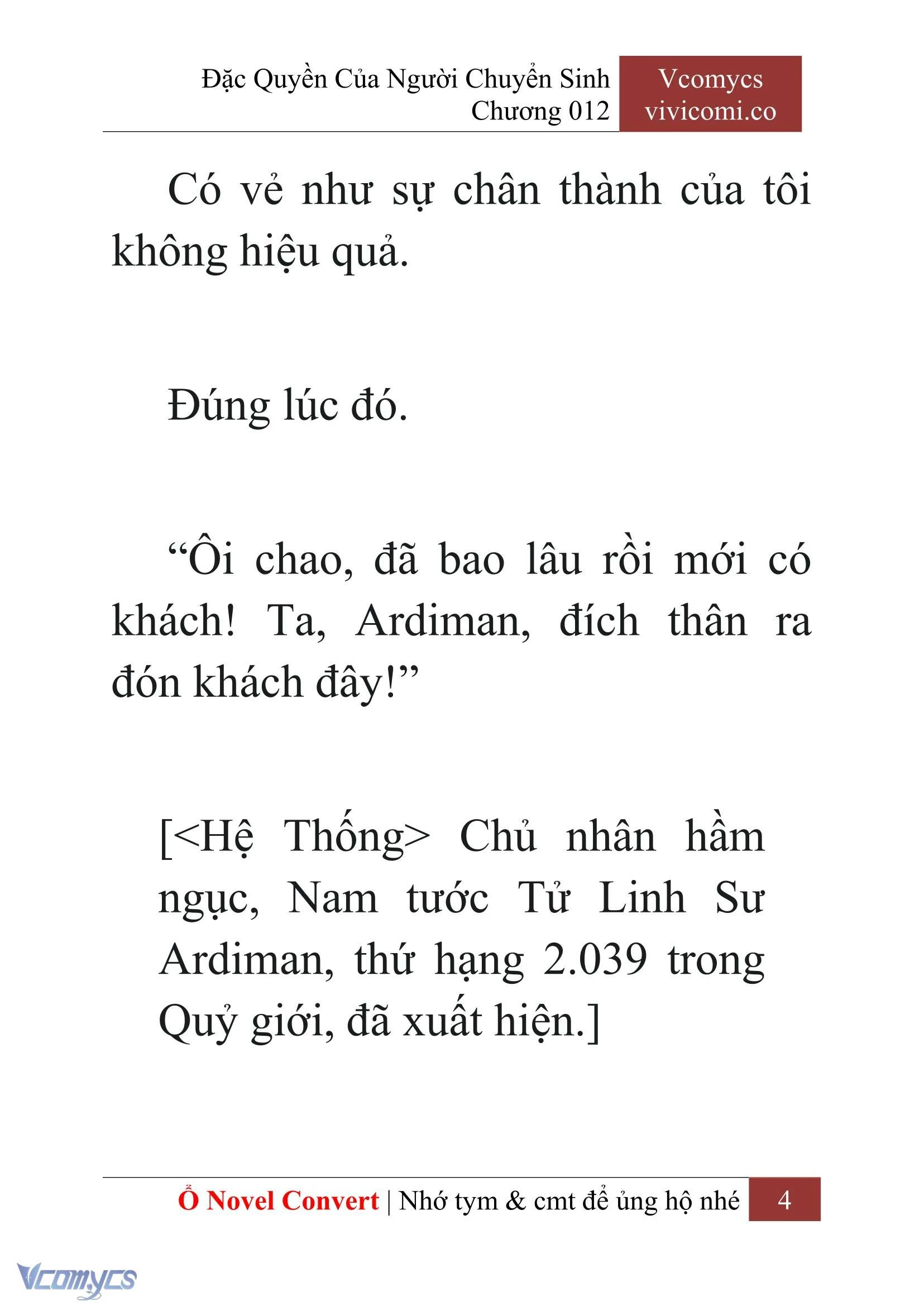 [Novel] Đặc Quyền Của Người Chuyển Sinh Chapter  12 - 6
