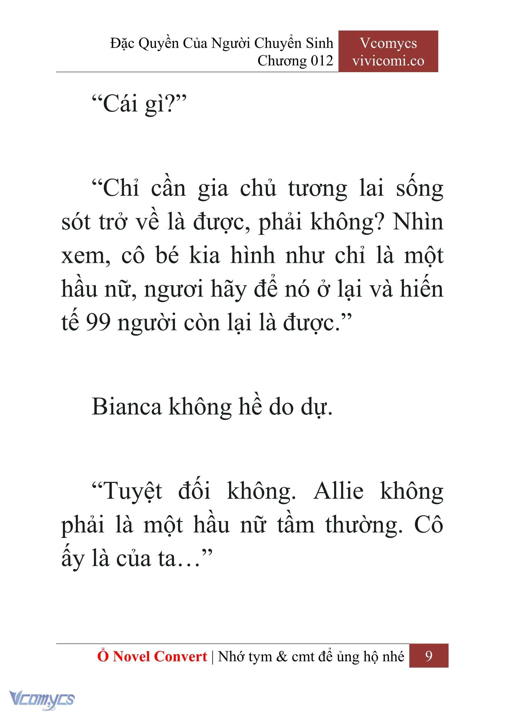 [Novel] Đặc Quyền Của Người Chuyển Sinh Chapter  12 - 11