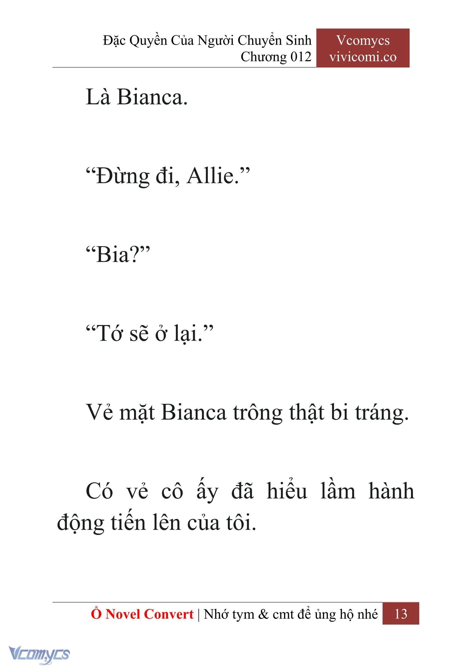 [Novel] Đặc Quyền Của Người Chuyển Sinh Chapter  12 - 15