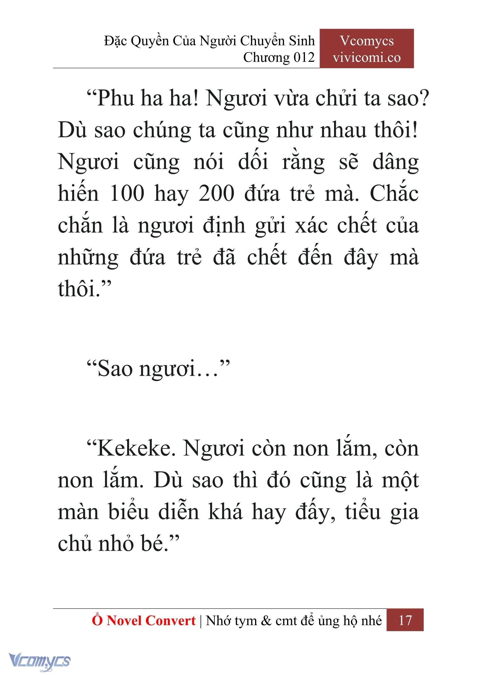 [Novel] Đặc Quyền Của Người Chuyển Sinh Chapter  12 - 19
