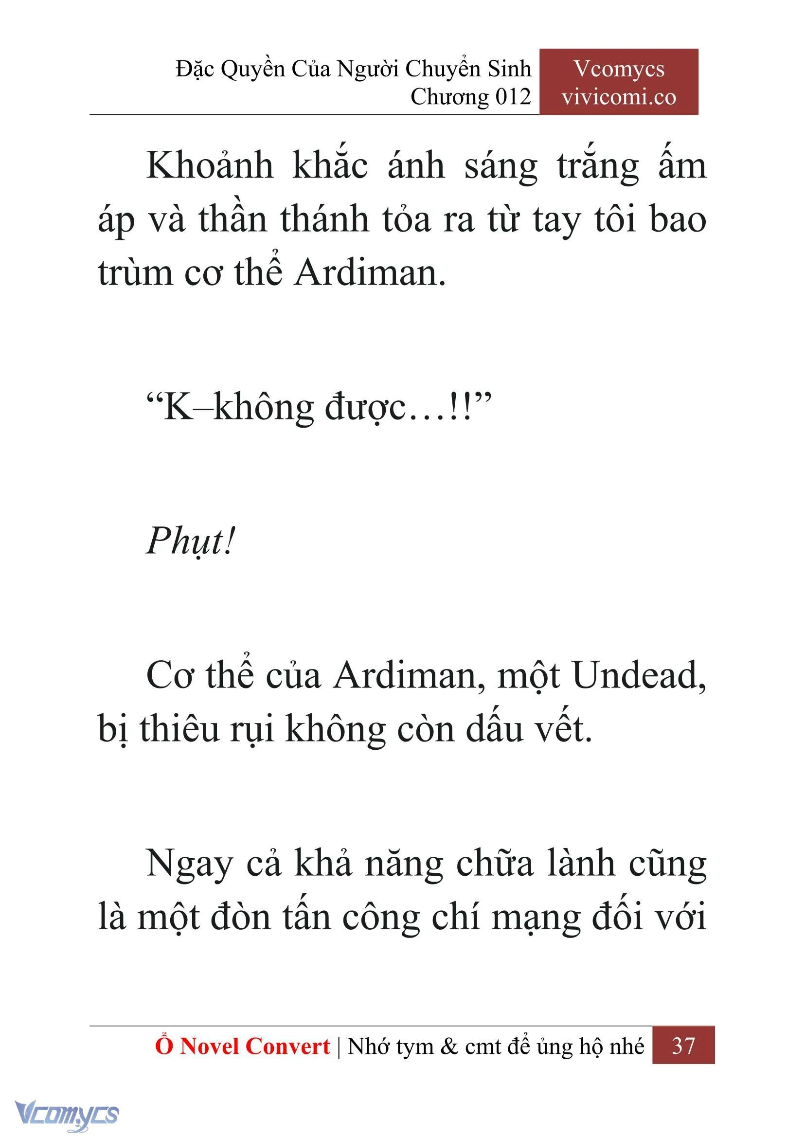 [Novel] Đặc Quyền Của Người Chuyển Sinh Chapter  12 - 39