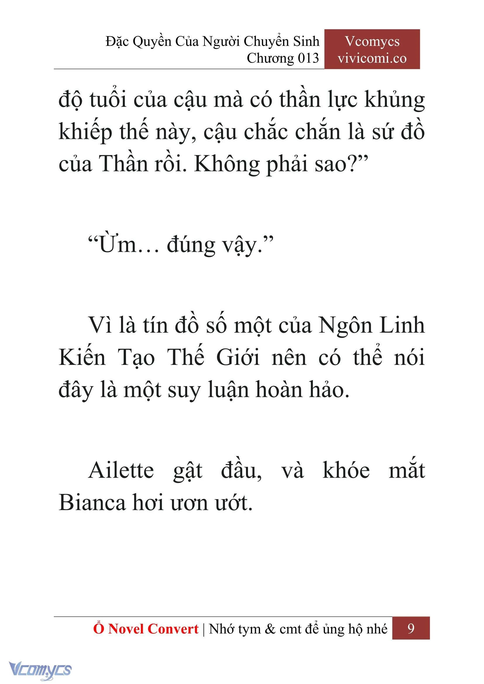 [Novel] Đặc Quyền Của Người Chuyển Sinh Chapter  13 - 11