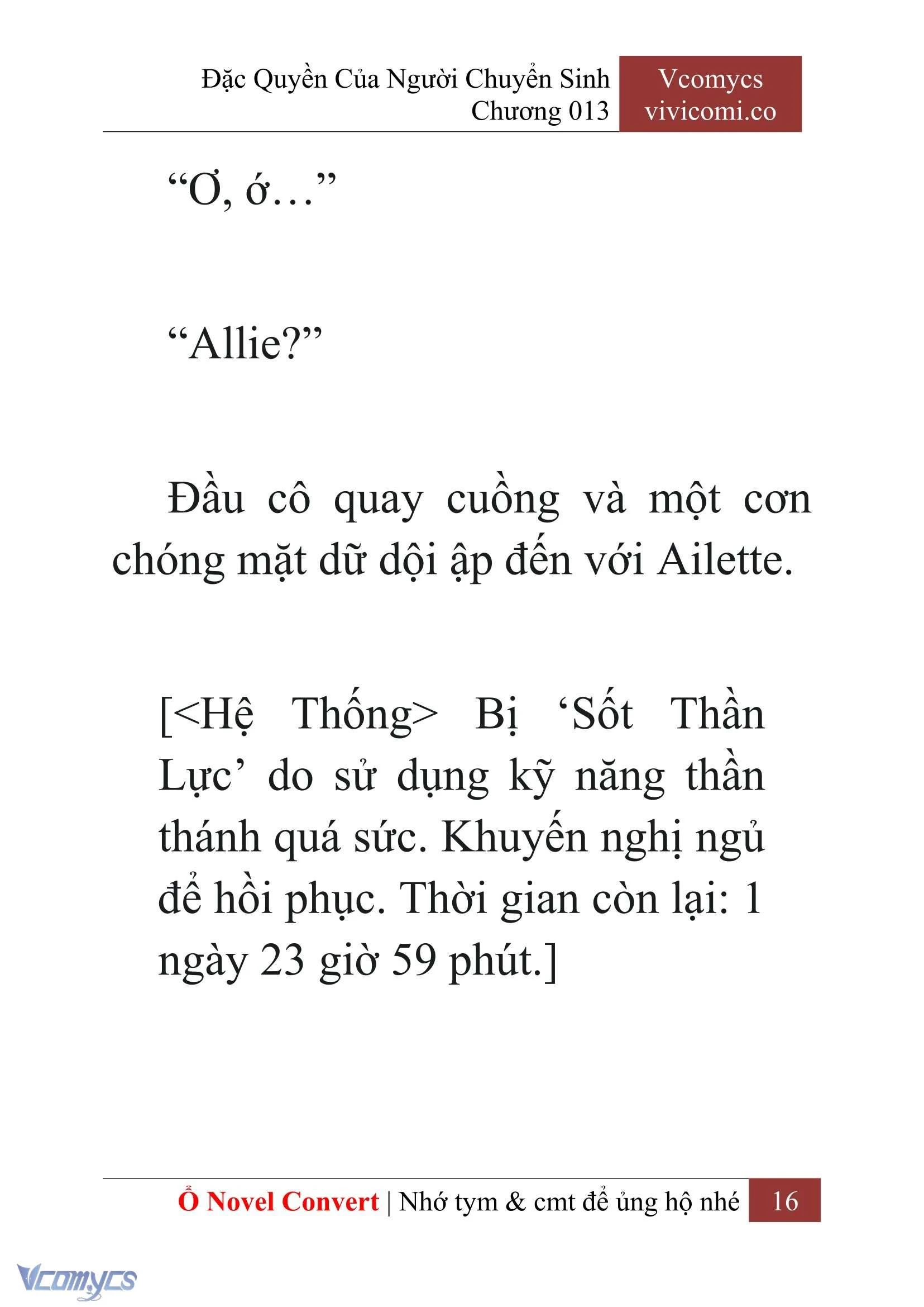[Novel] Đặc Quyền Của Người Chuyển Sinh Chapter  13 - 18