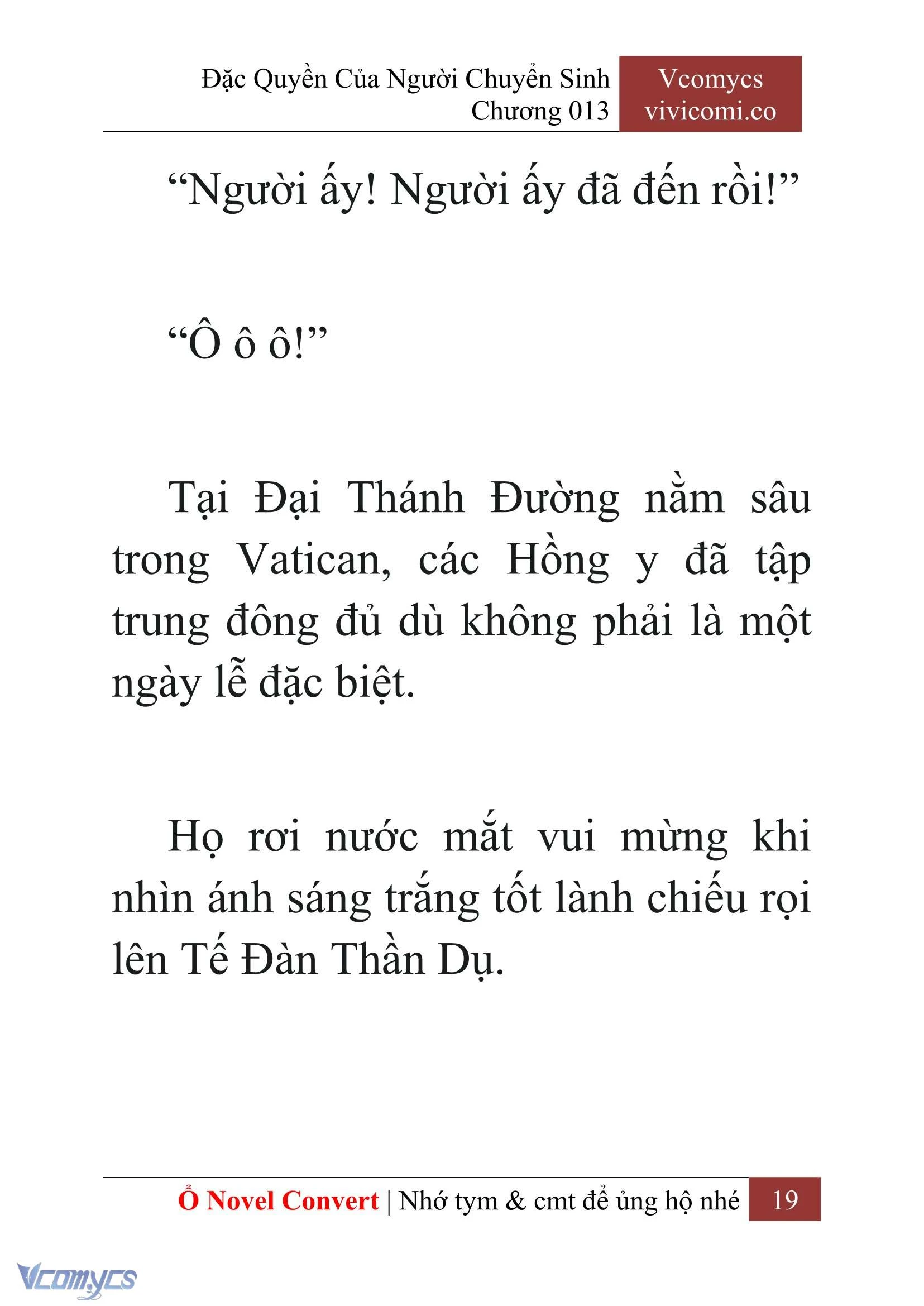 [Novel] Đặc Quyền Của Người Chuyển Sinh Chapter  13 - 21