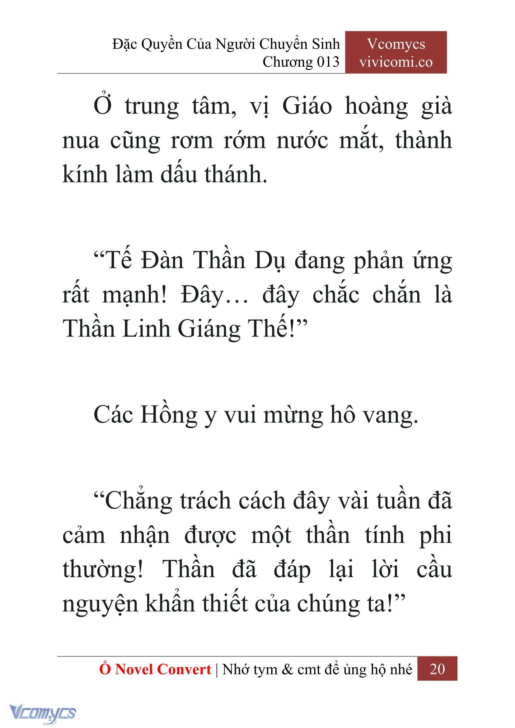 [Novel] Đặc Quyền Của Người Chuyển Sinh Chapter  13 - 22