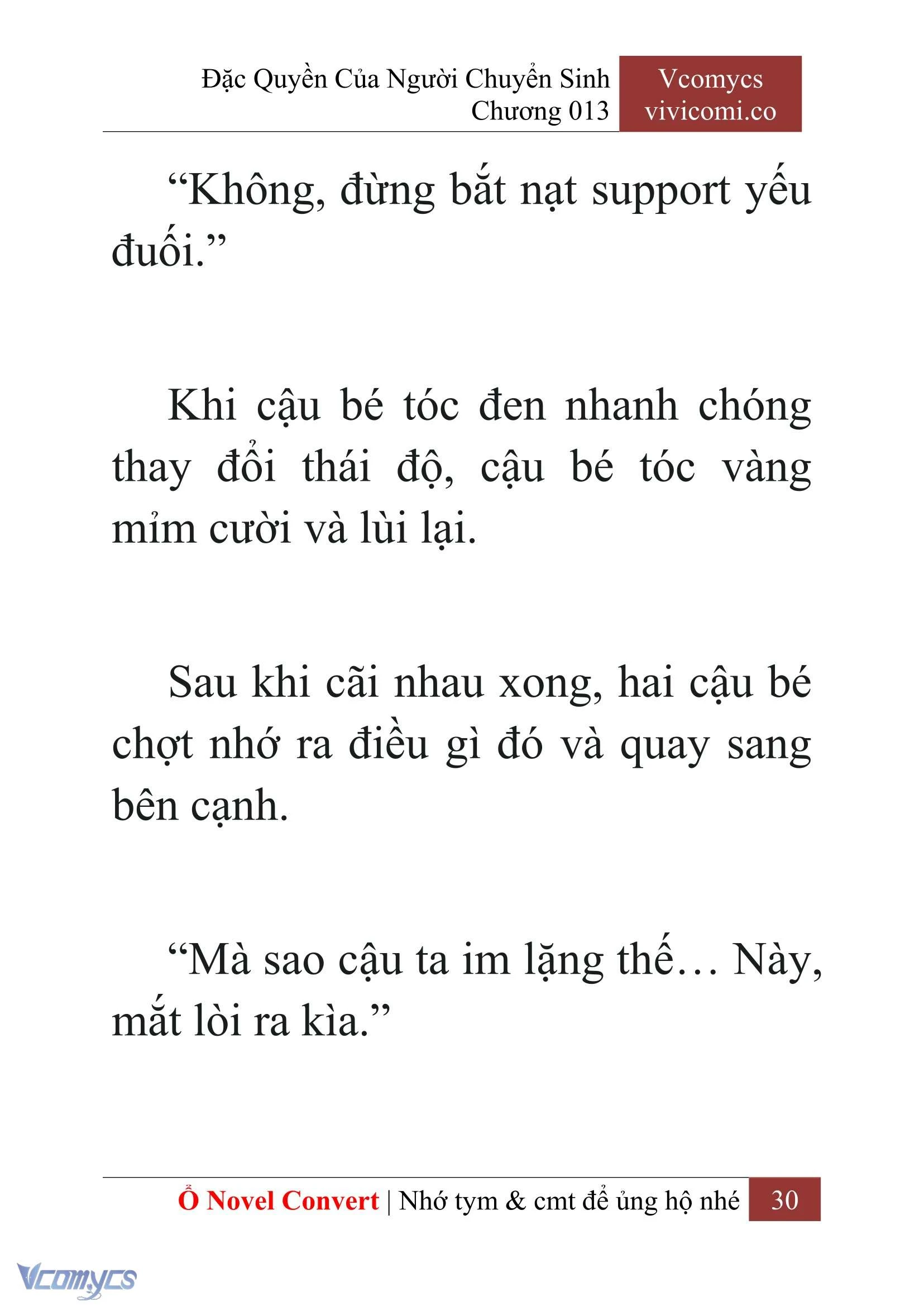 [Novel] Đặc Quyền Của Người Chuyển Sinh Chapter  13 - 32