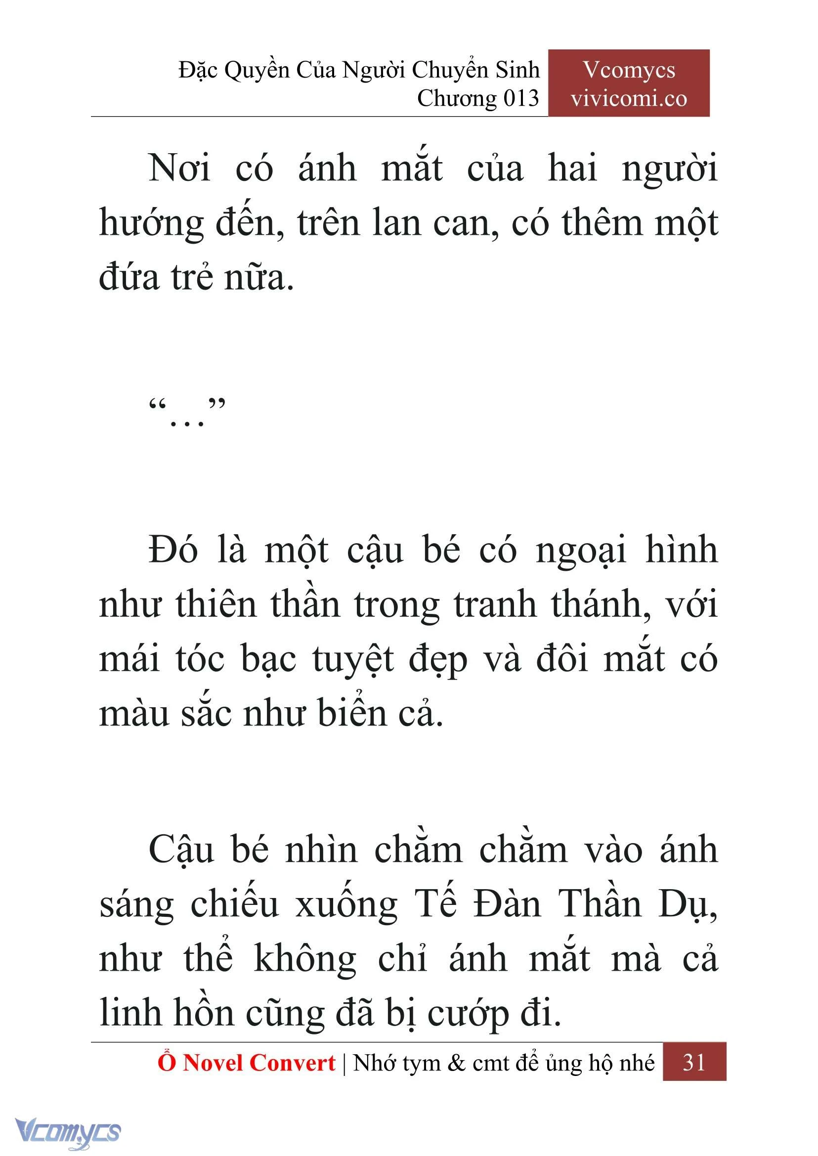 [Novel] Đặc Quyền Của Người Chuyển Sinh Chapter  13 - 33