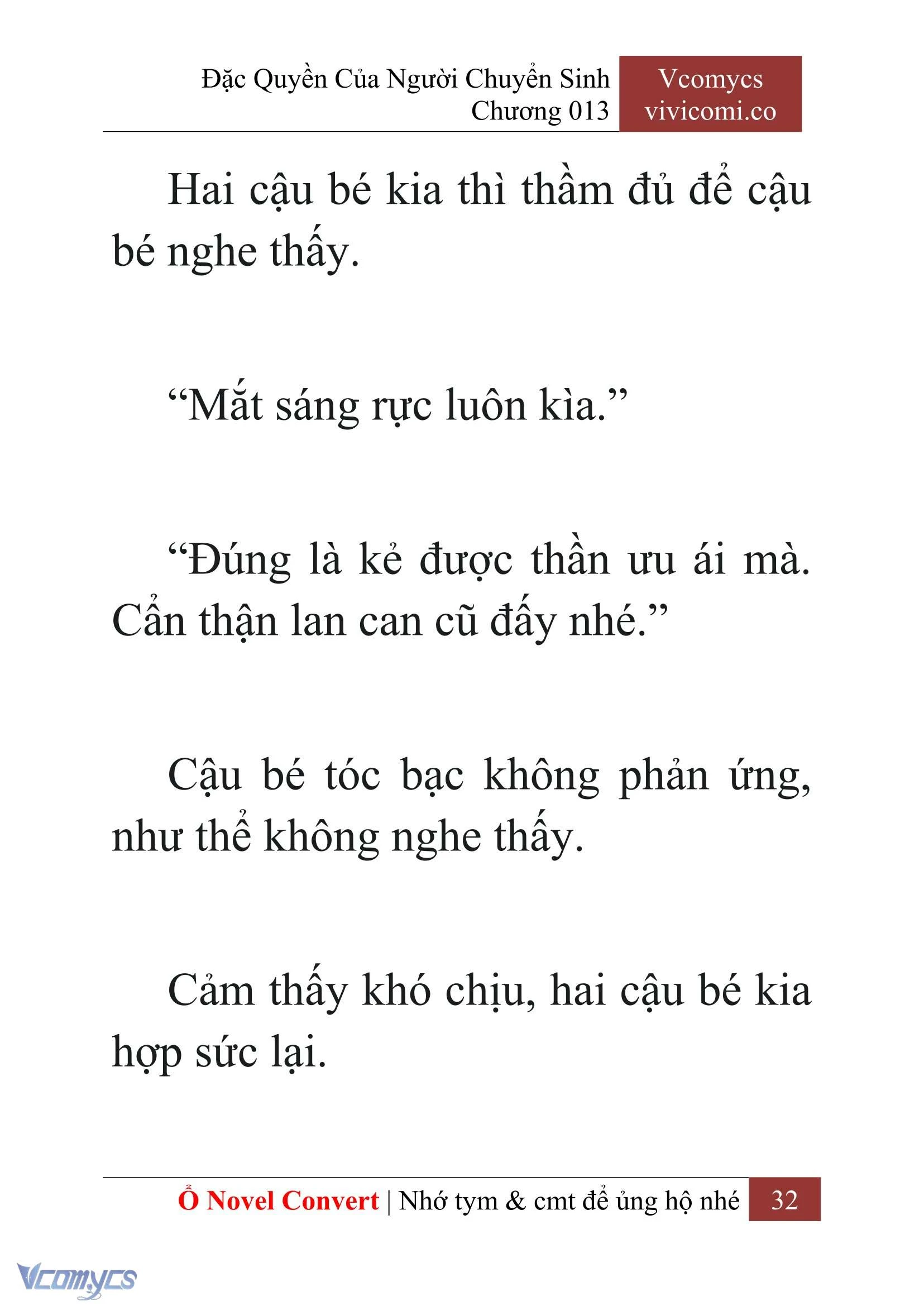 [Novel] Đặc Quyền Của Người Chuyển Sinh Chapter  13 - 34