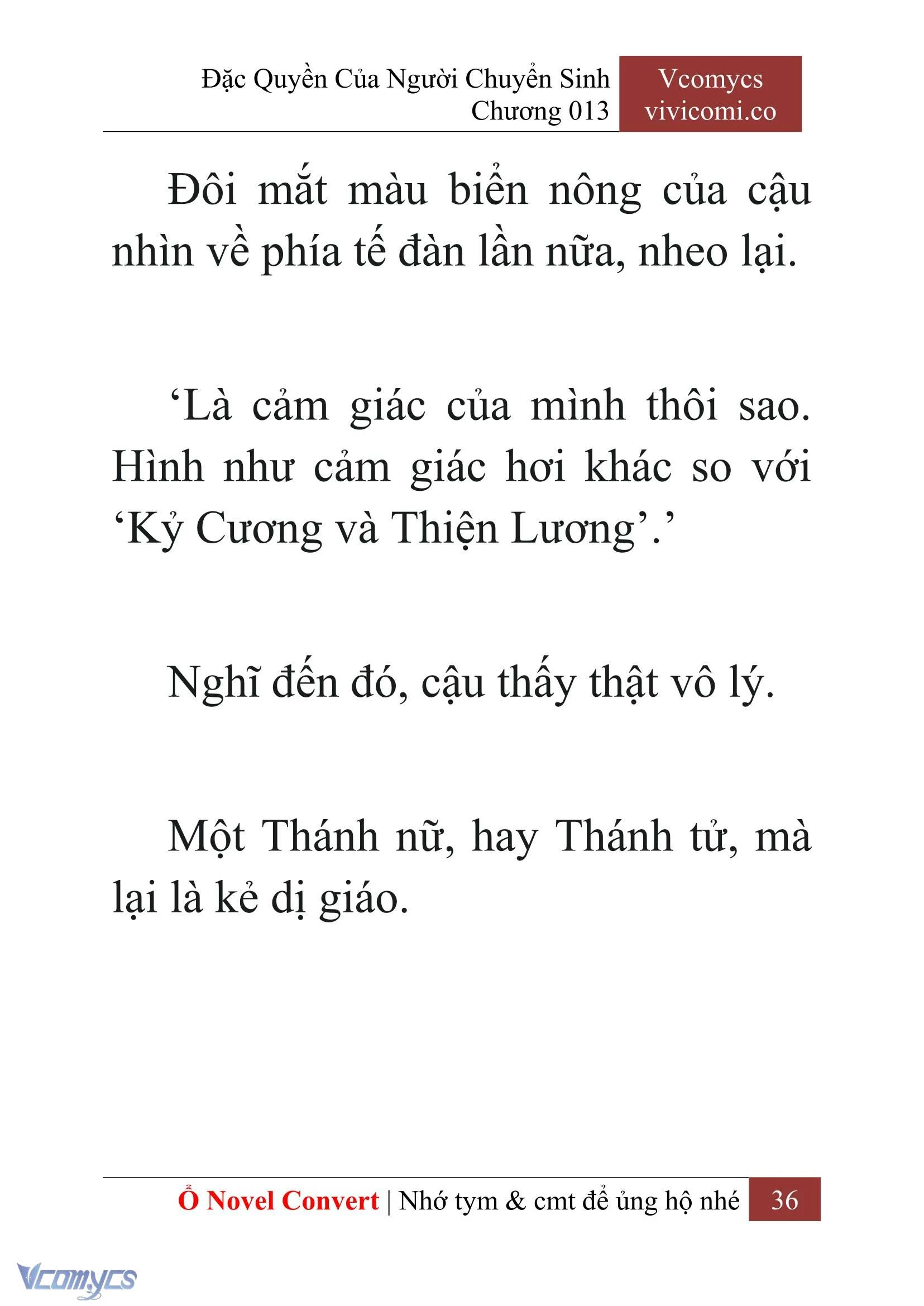 [Novel] Đặc Quyền Của Người Chuyển Sinh Chapter  13 - 38