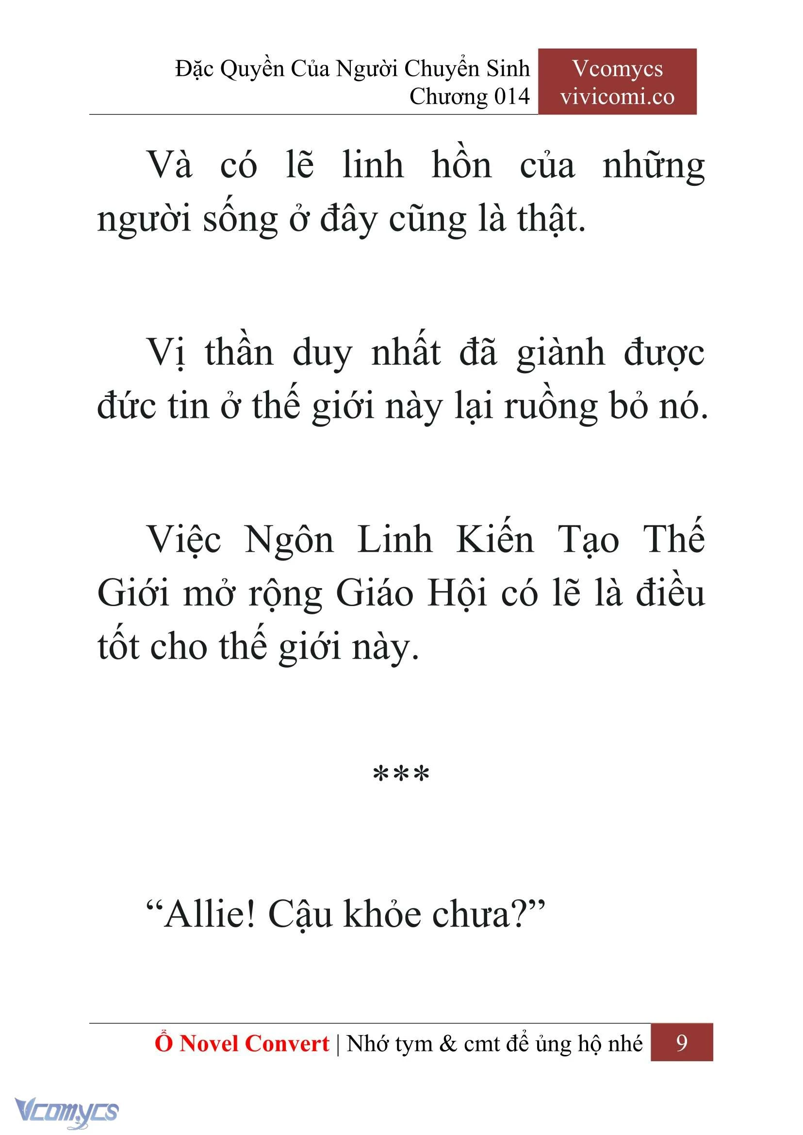 [Novel] Đặc Quyền Của Người Chuyển Sinh Chapter  14 - 11