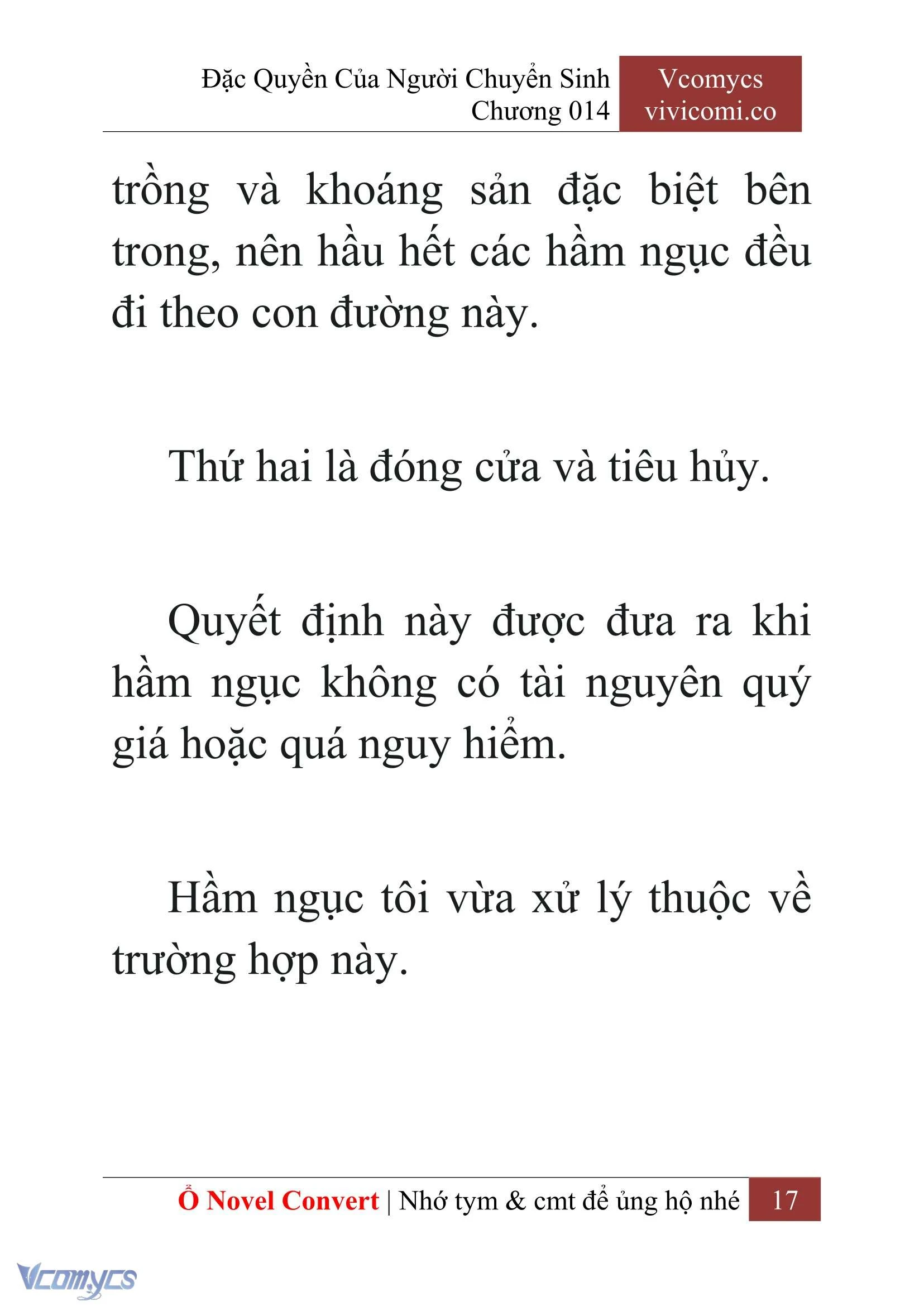 [Novel] Đặc Quyền Của Người Chuyển Sinh Chapter  14 - 19