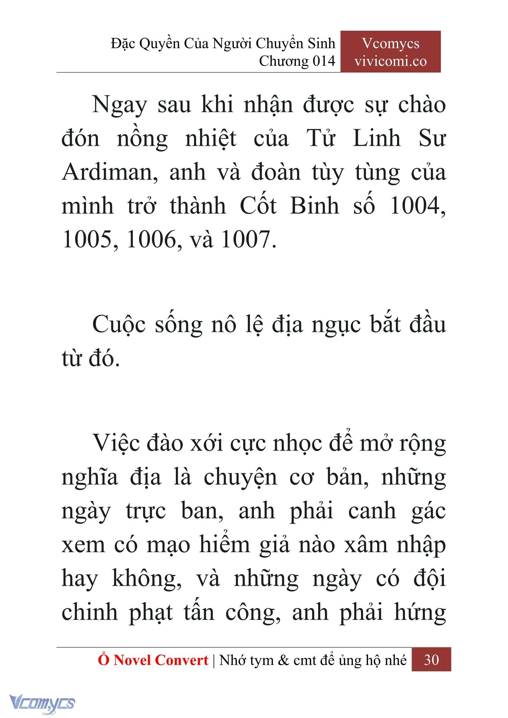 [Novel] Đặc Quyền Của Người Chuyển Sinh Chapter  14 - 32