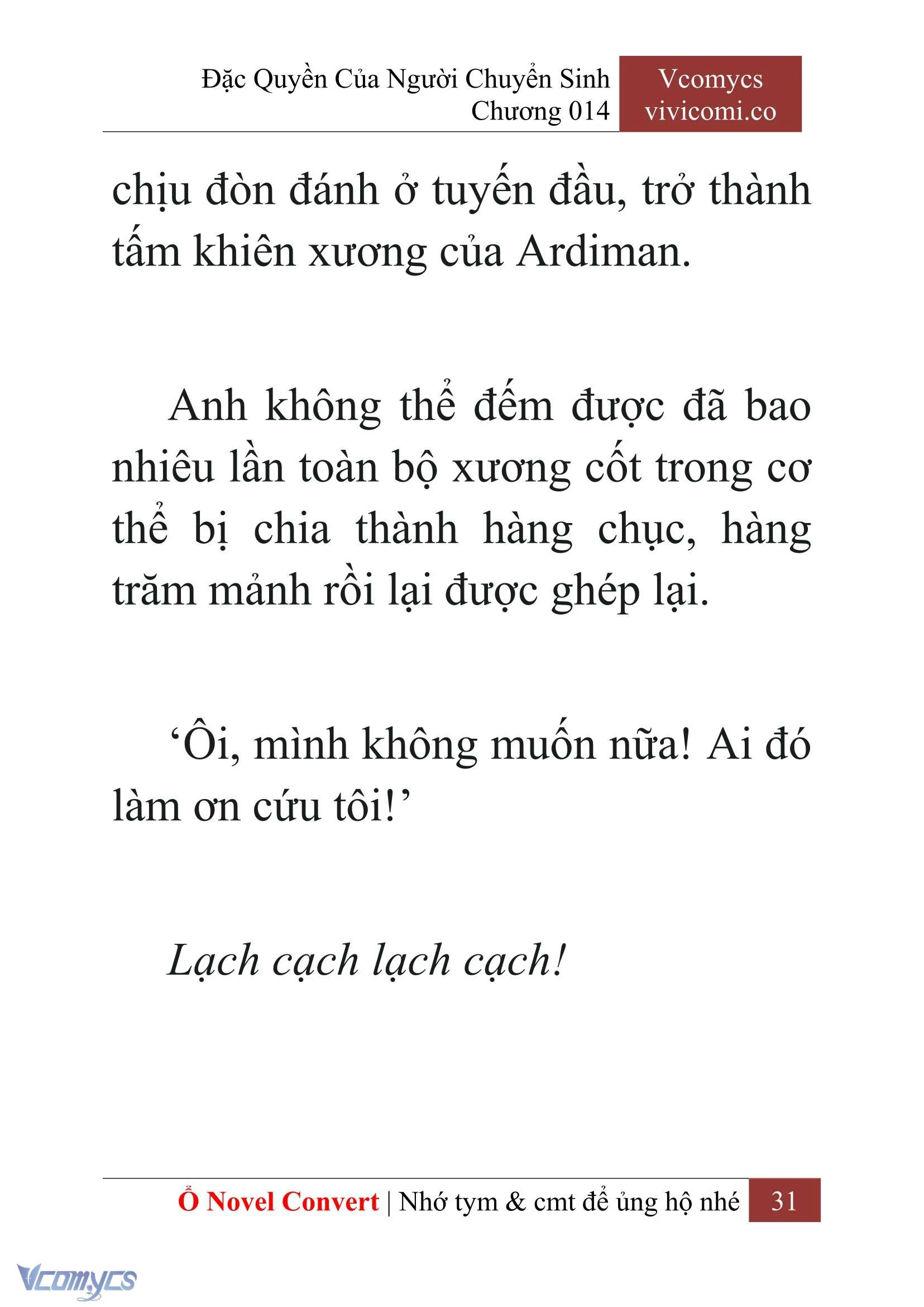 [Novel] Đặc Quyền Của Người Chuyển Sinh Chapter  14 - 33