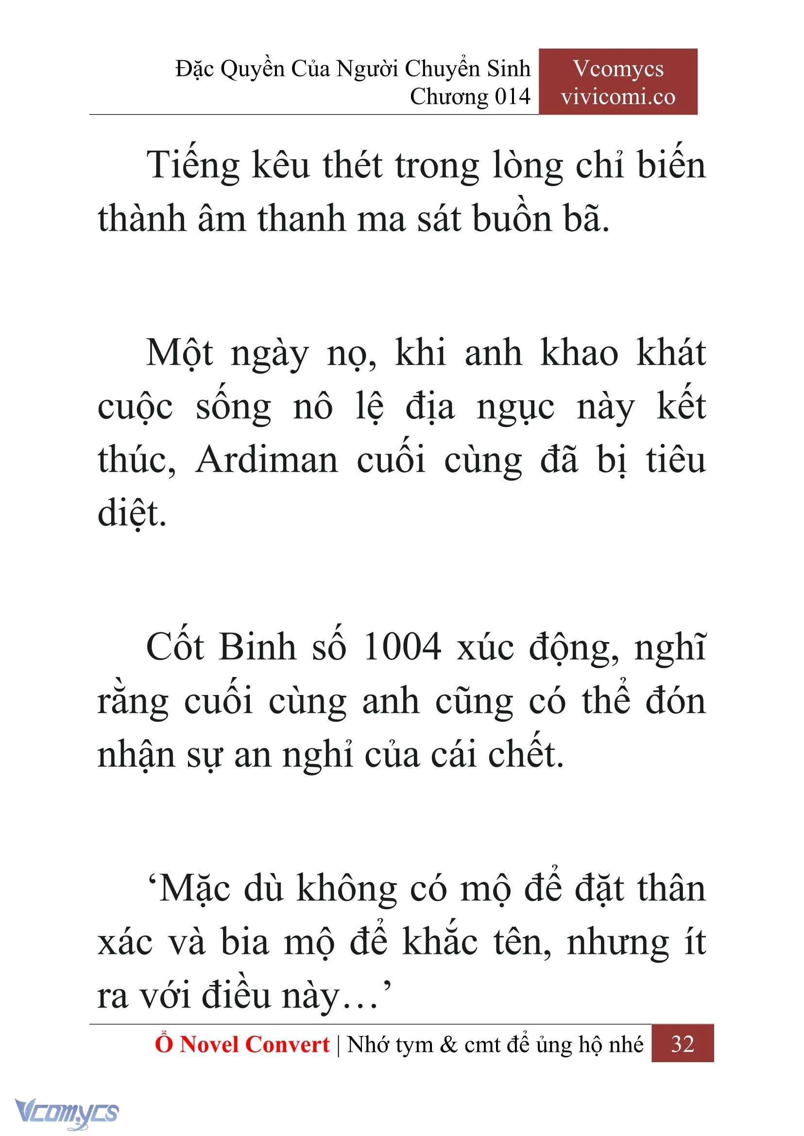 [Novel] Đặc Quyền Của Người Chuyển Sinh Chapter  14 - 34