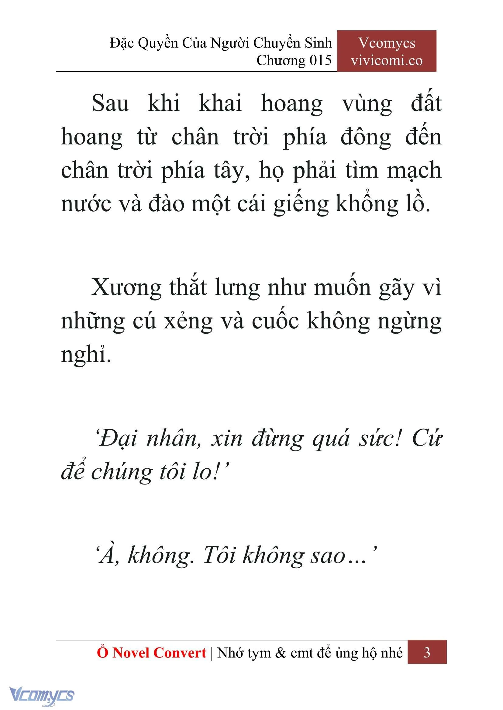 [Novel] Đặc Quyền Của Người Chuyển Sinh Chapter  15 - 5