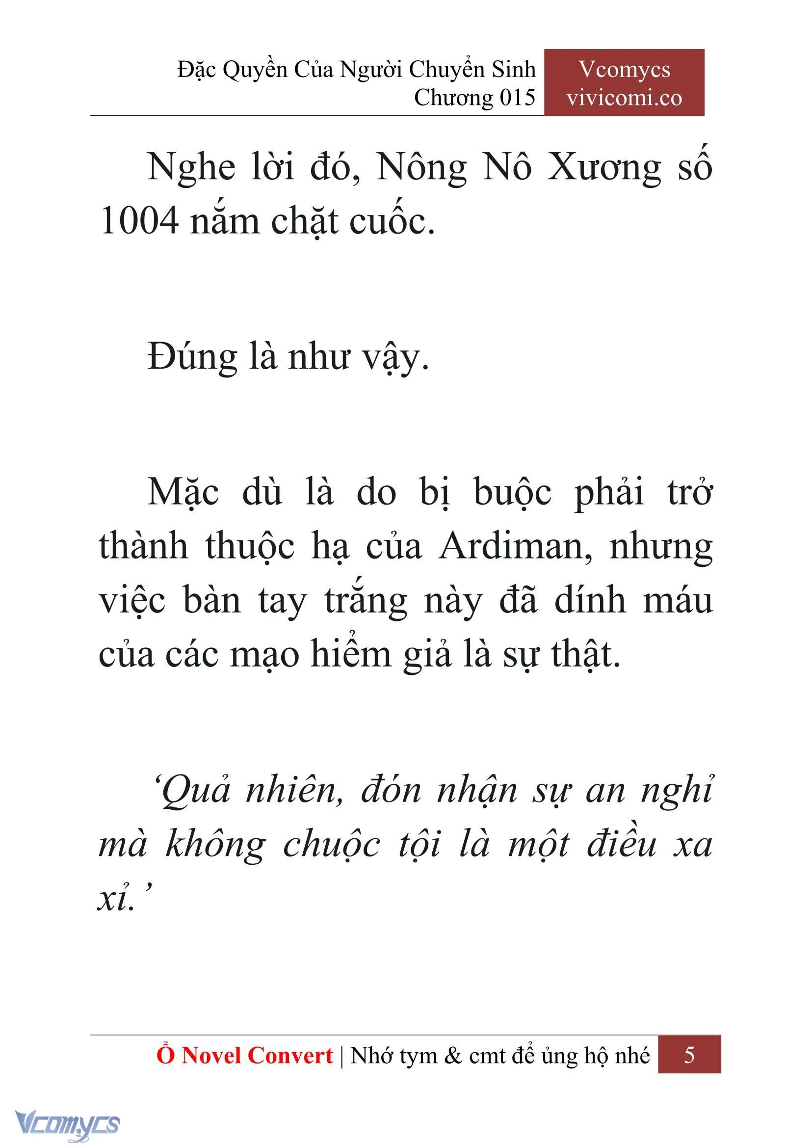 [Novel] Đặc Quyền Của Người Chuyển Sinh Chapter  15 - 7