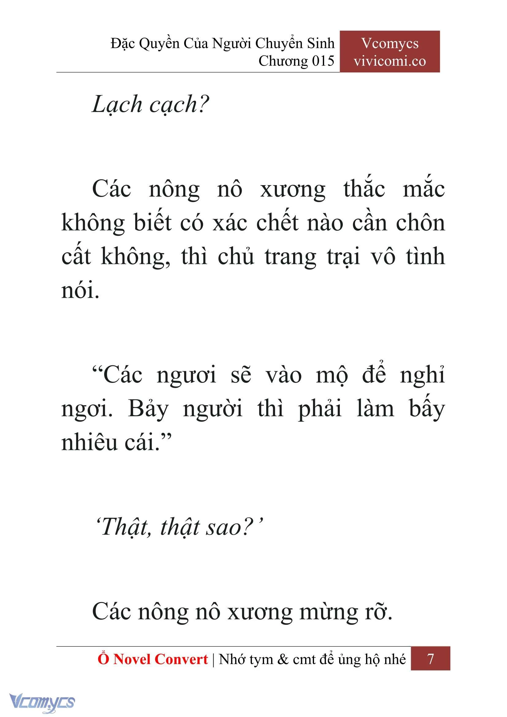 [Novel] Đặc Quyền Của Người Chuyển Sinh Chapter  15 - 9